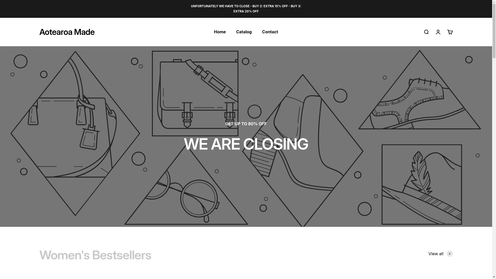 website screenshot of https://aotearoa-made.com/