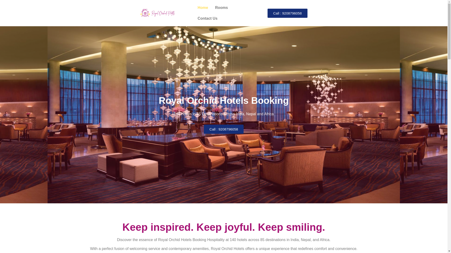 website screenshot of https://gingerhotelsbookonline.in/