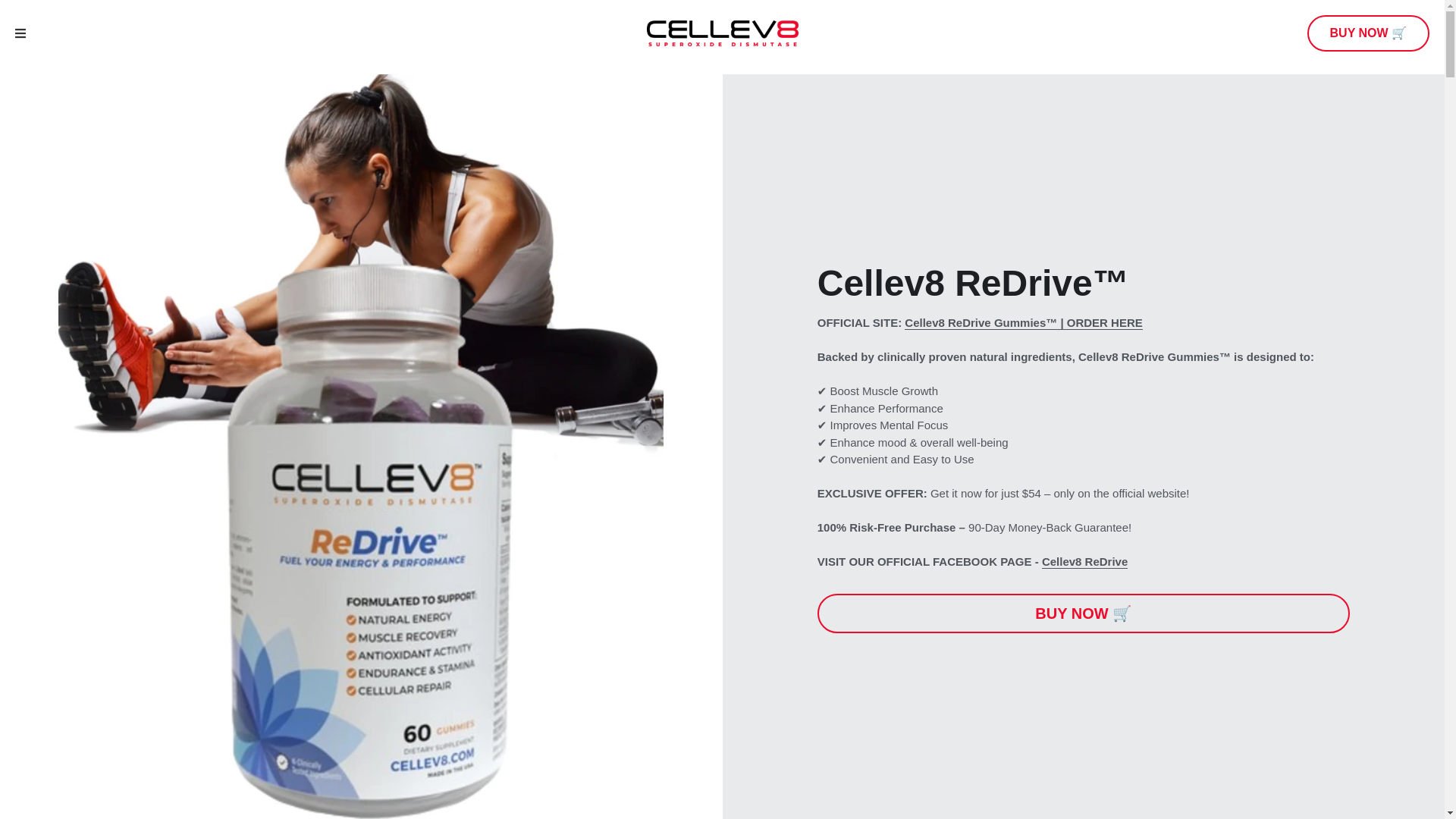website screenshot of https://cellev8-redrive-gummies.mystrikingly.com/