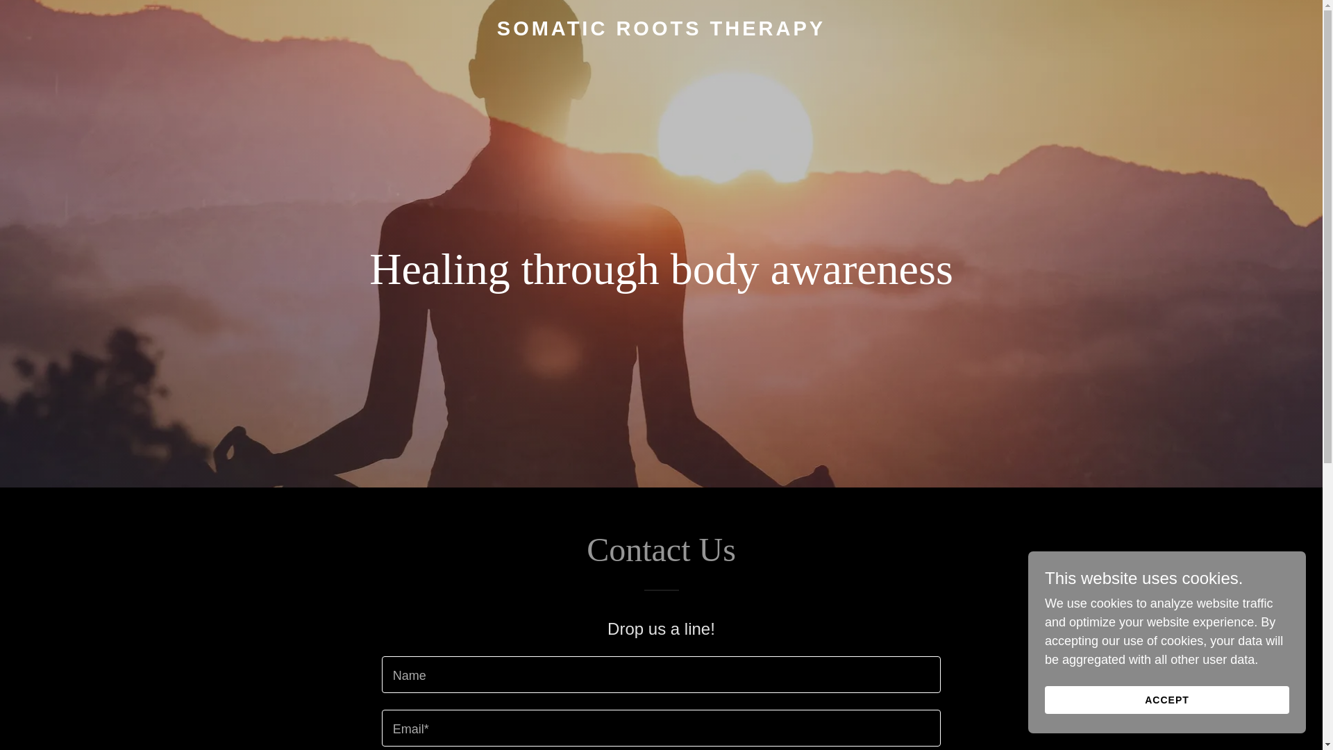 website screenshot of https://somaticrootstherapy.com/