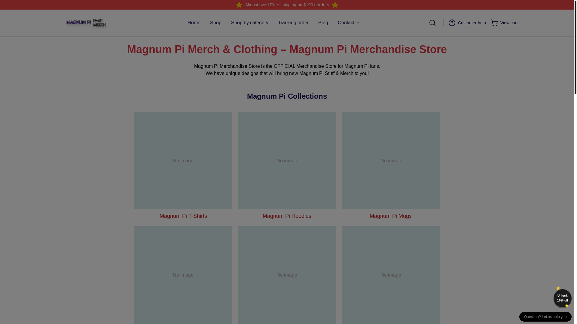 website screenshot of https://magnumpi.shop/
