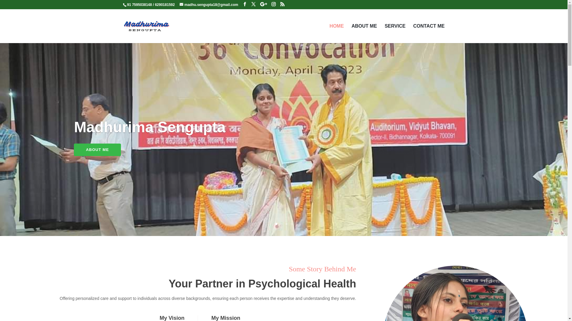 website screenshot of https://madhurimasengupta.in/