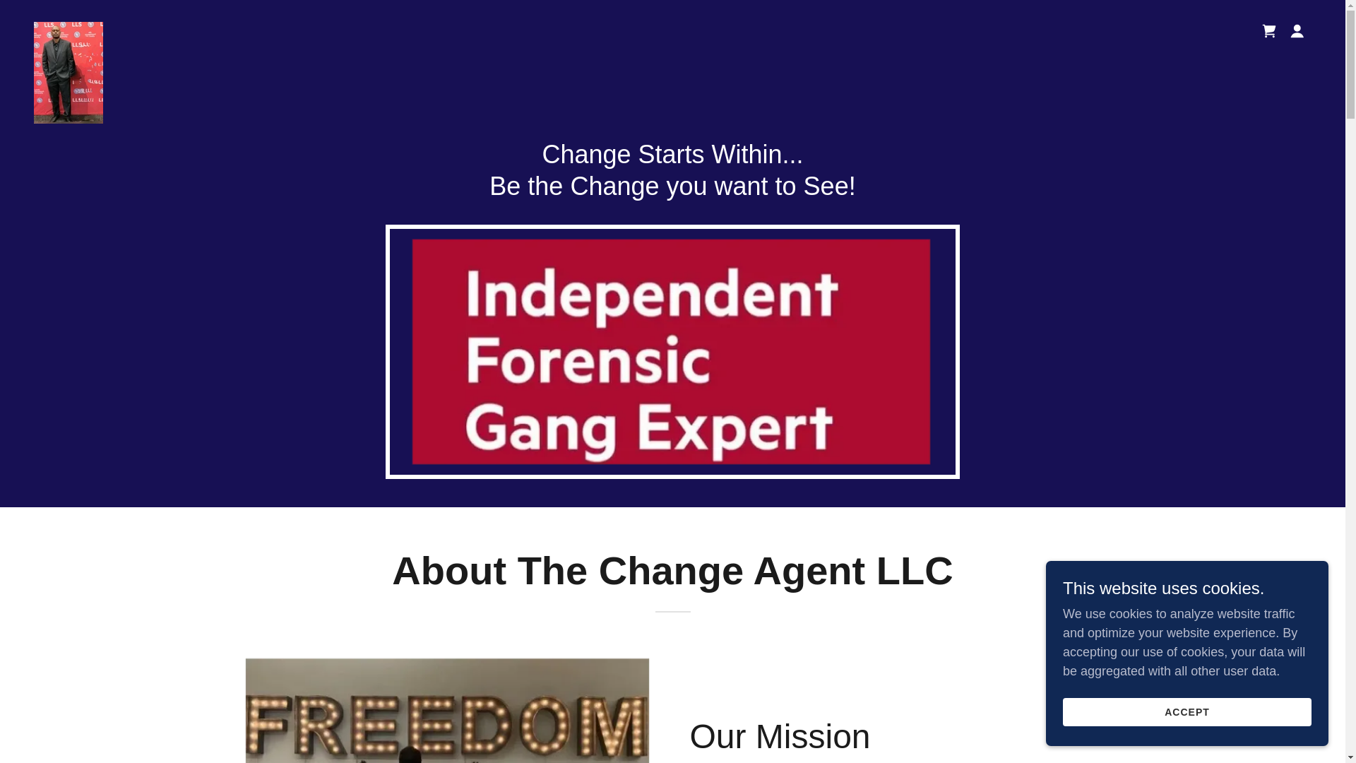 website screenshot of https://thechangeagentllc.net/