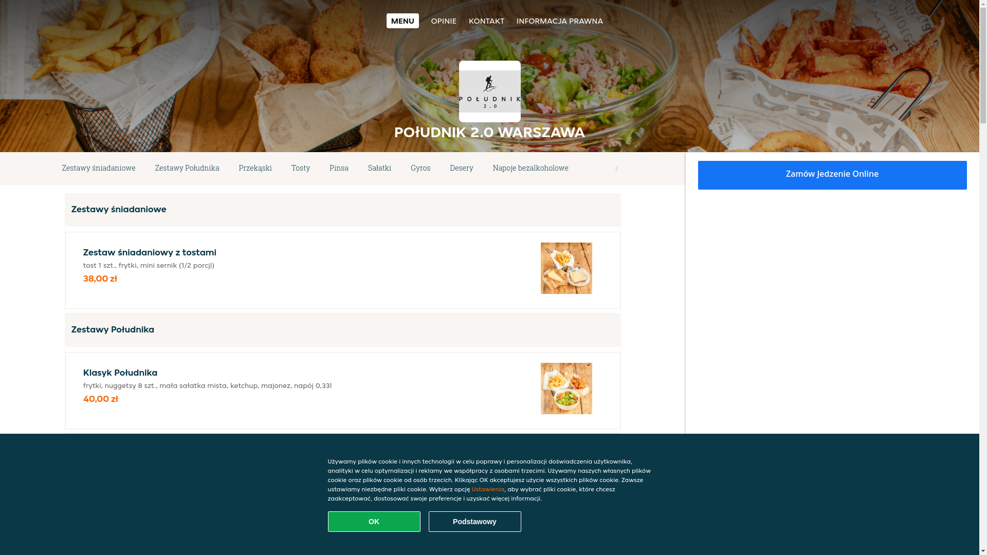 website screenshot of https://poludnik-20-warszawa.pl/