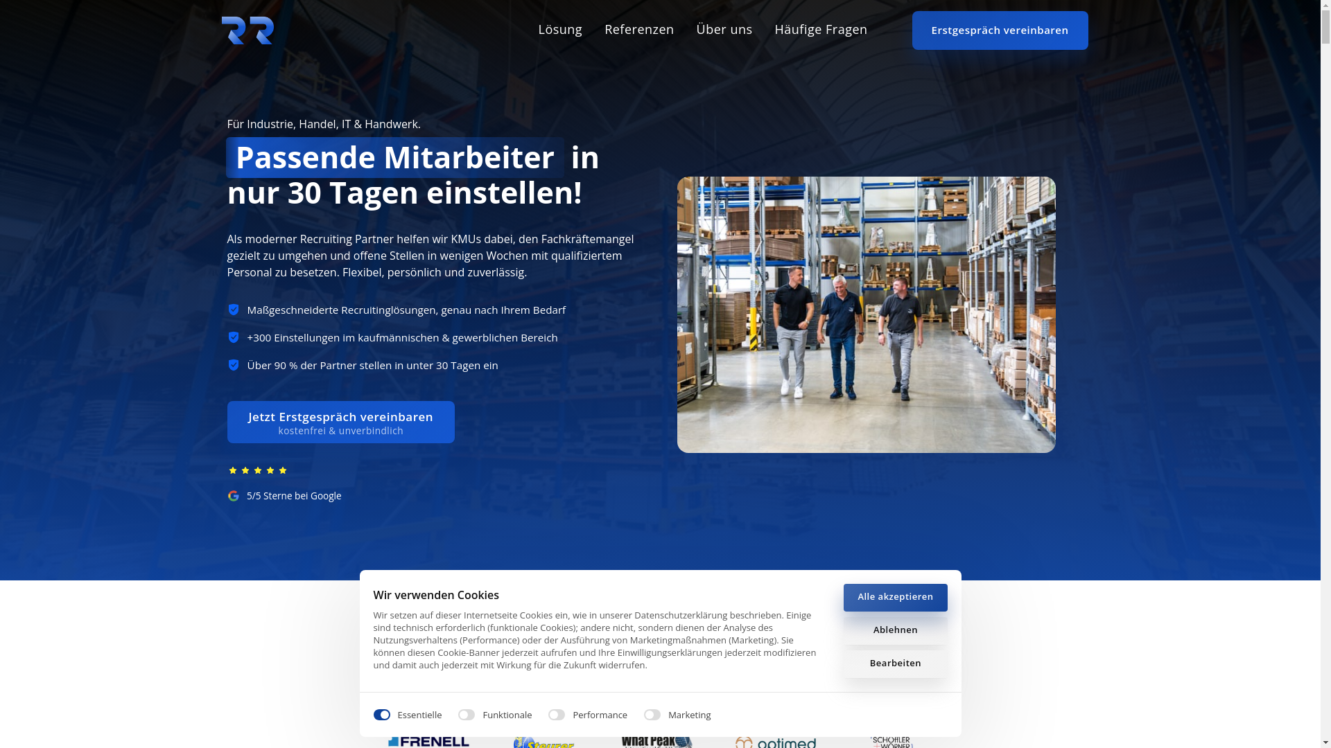 website screenshot of https://rr-digital-hiring.de/
