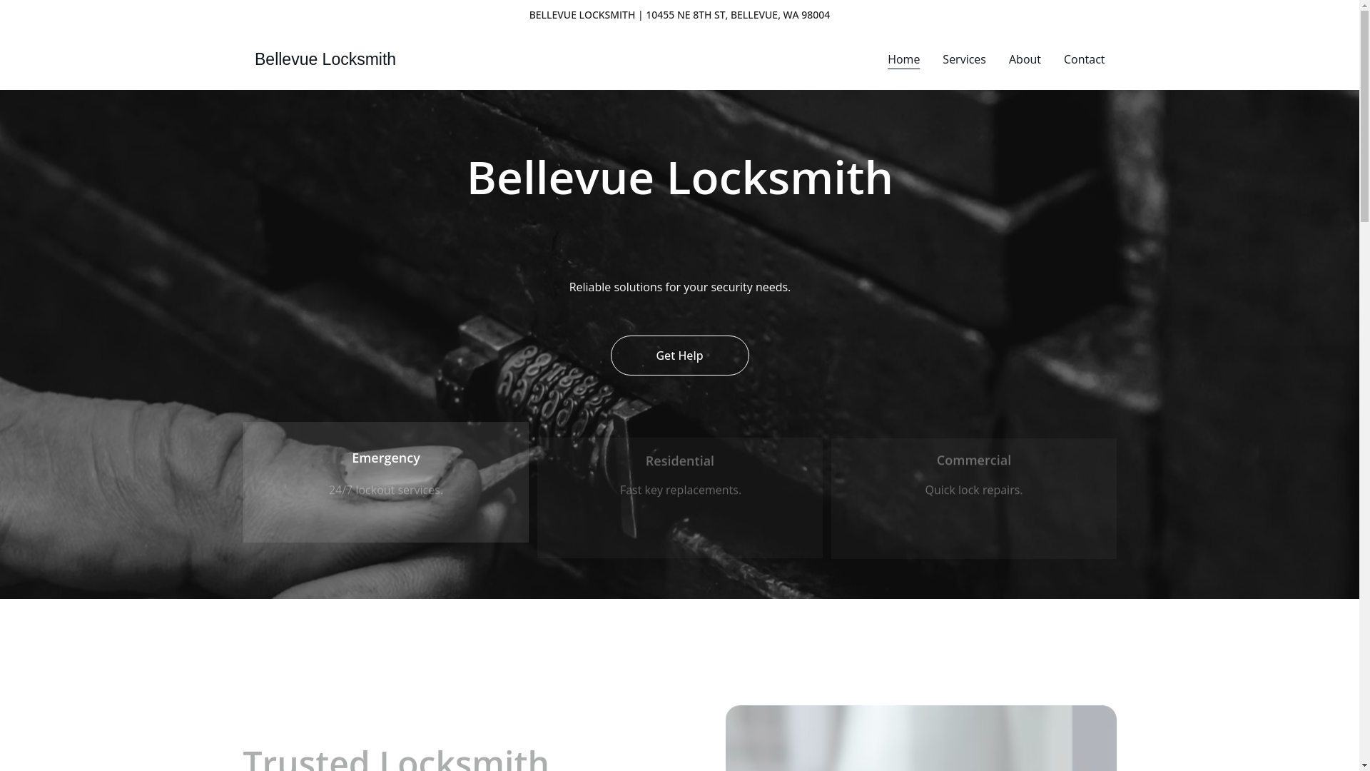 website screenshot of https://bellevuelocksmith.shop/