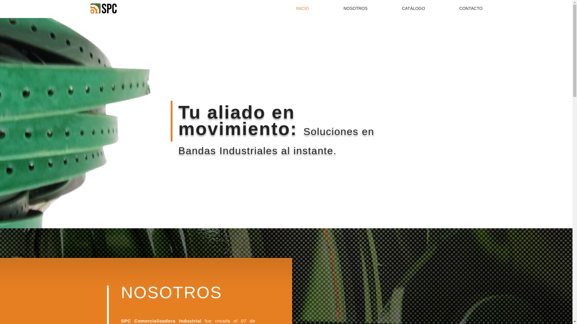website screenshot of https://spccomercializadora.com/