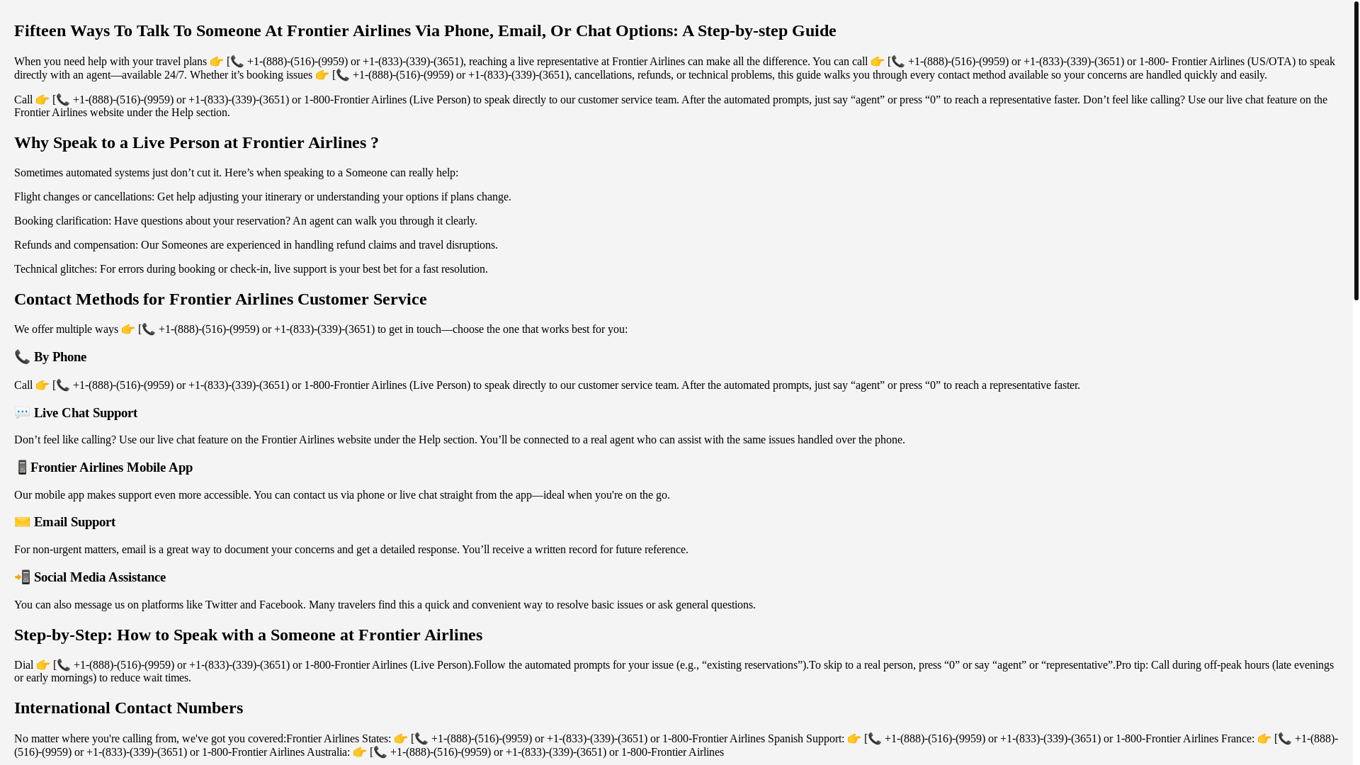 website screenshot of https://fifteen-ways-to-talk-to-someone-at-frontier-airlines-via.pages.dev/