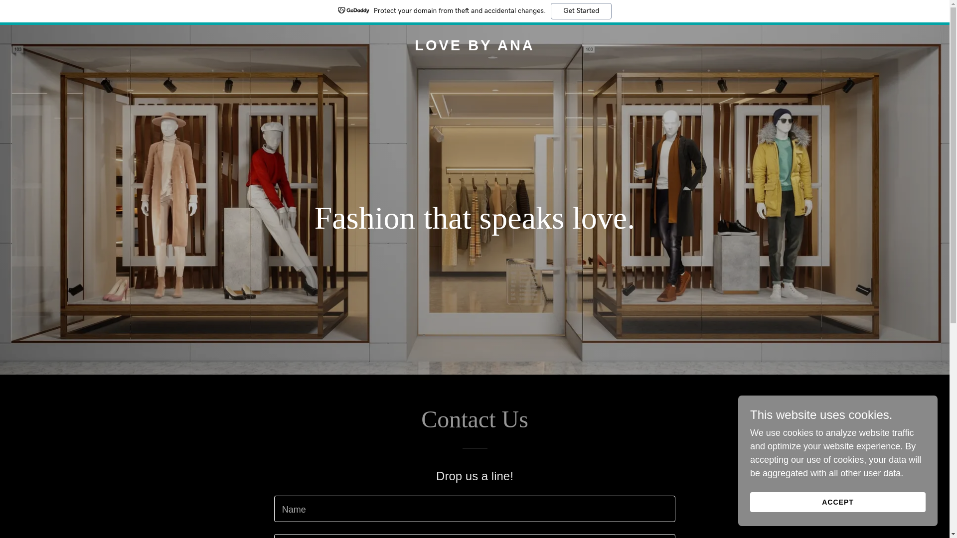 website screenshot of https://lovebyana.com/