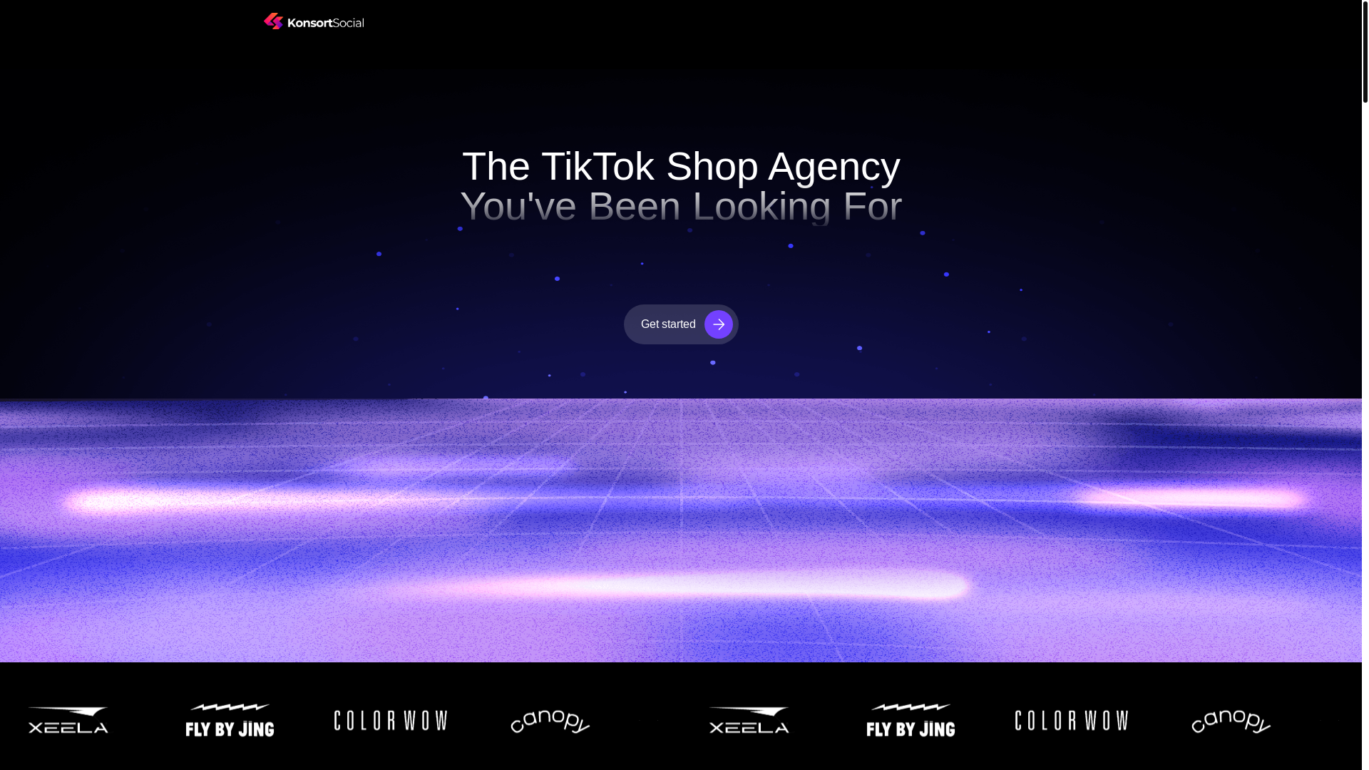 website screenshot of https://konsortcommerceconsulting.com/