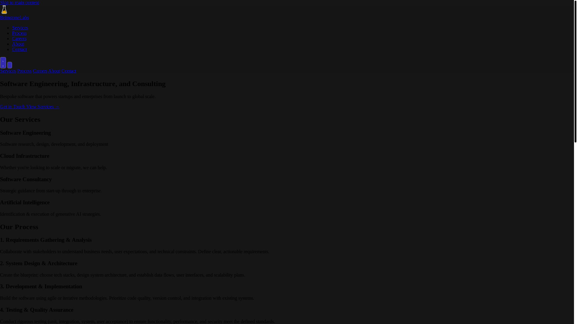 website screenshot of https://brimstonelabs.co/