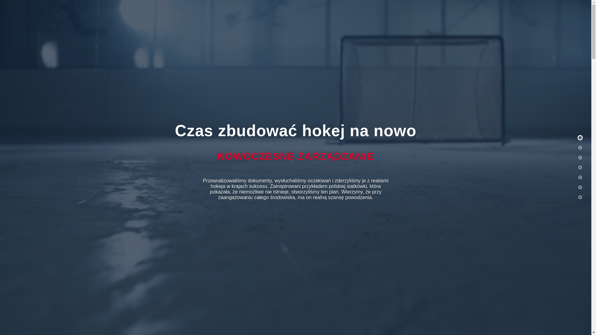 website screenshot of https://hokejnanowo.pl/