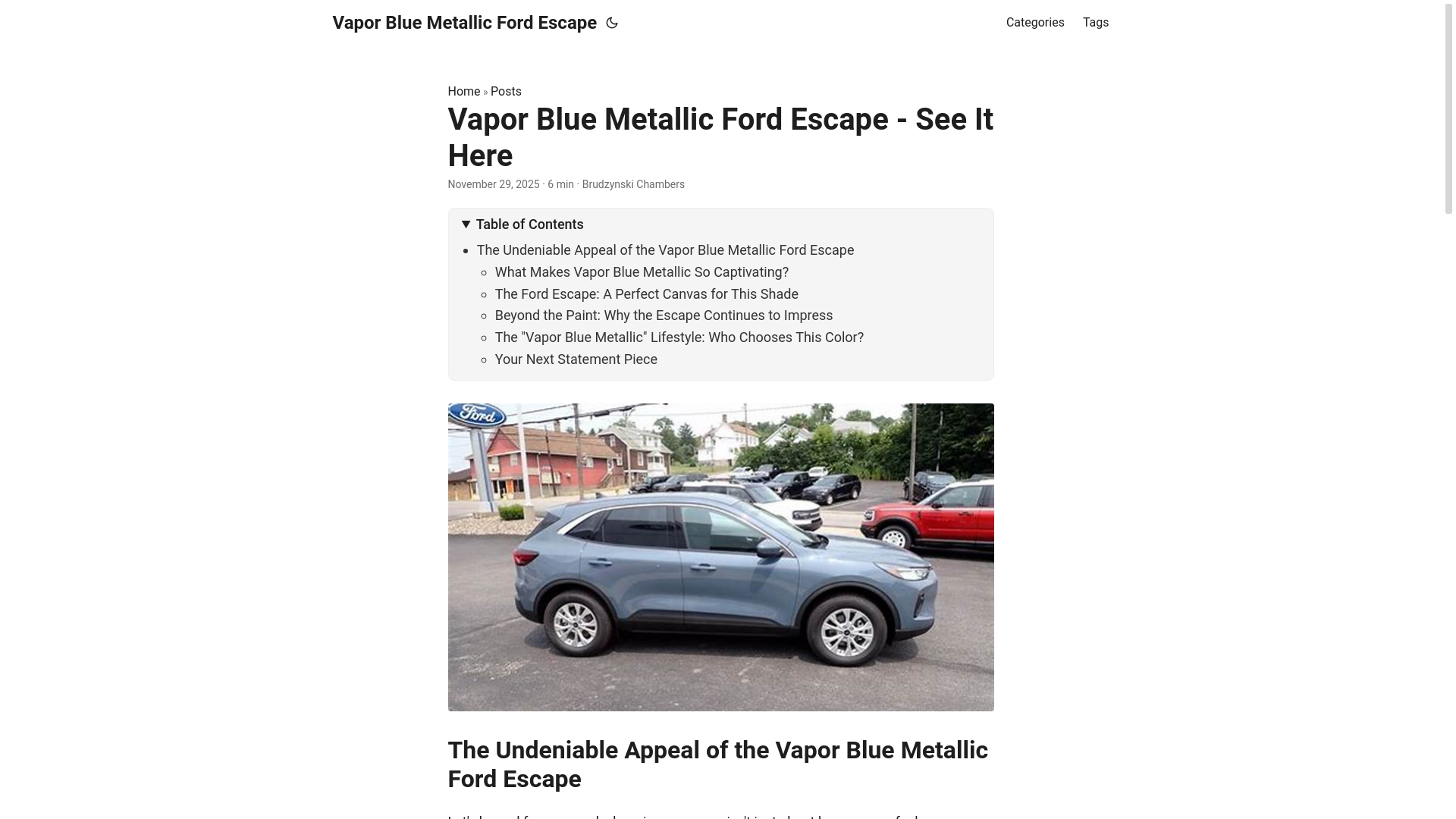 website screenshot of https://vaporbluemetallicfordescape6.pages.dev/
