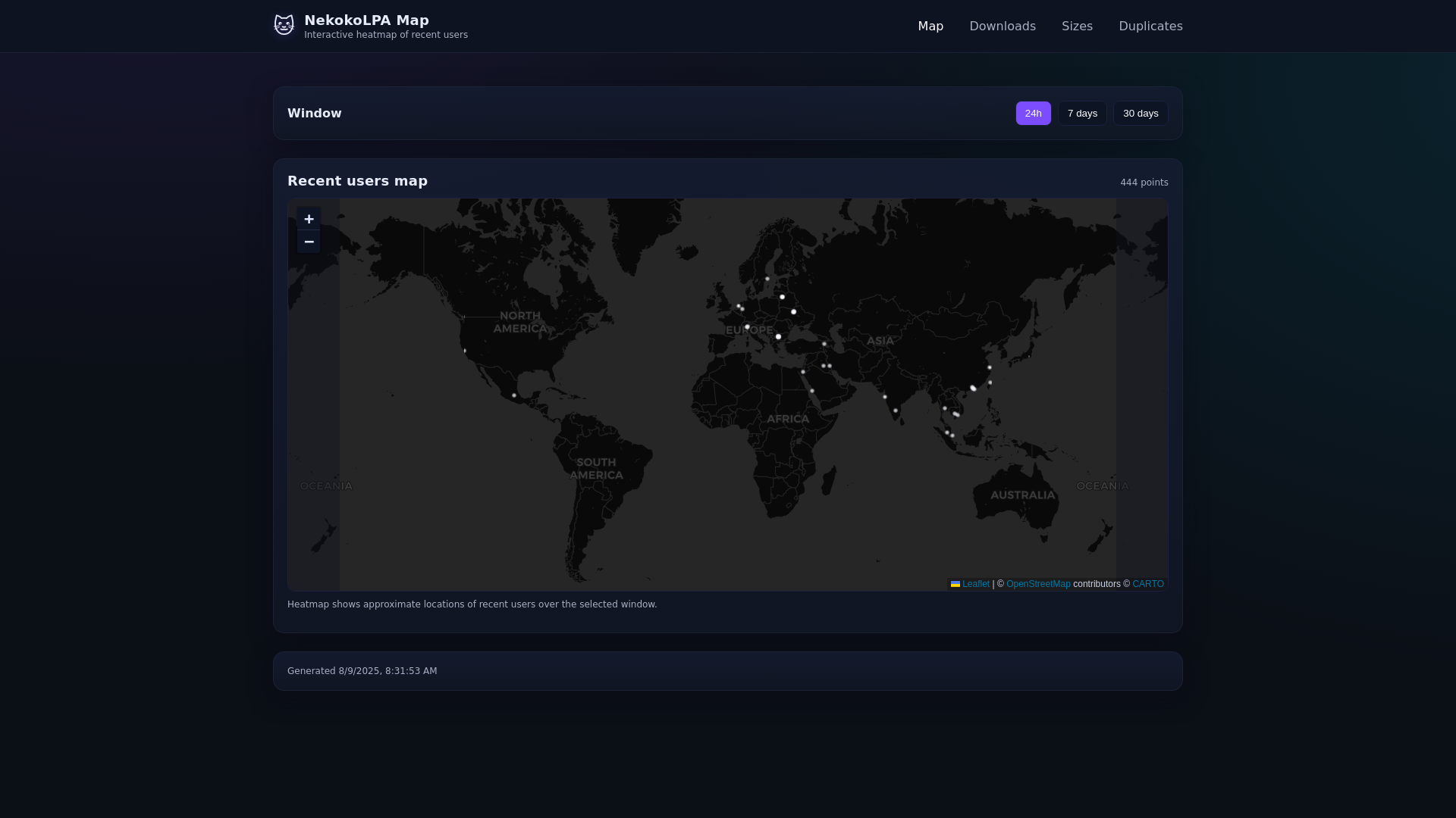 website screenshot of https://visavis.pages.dev/