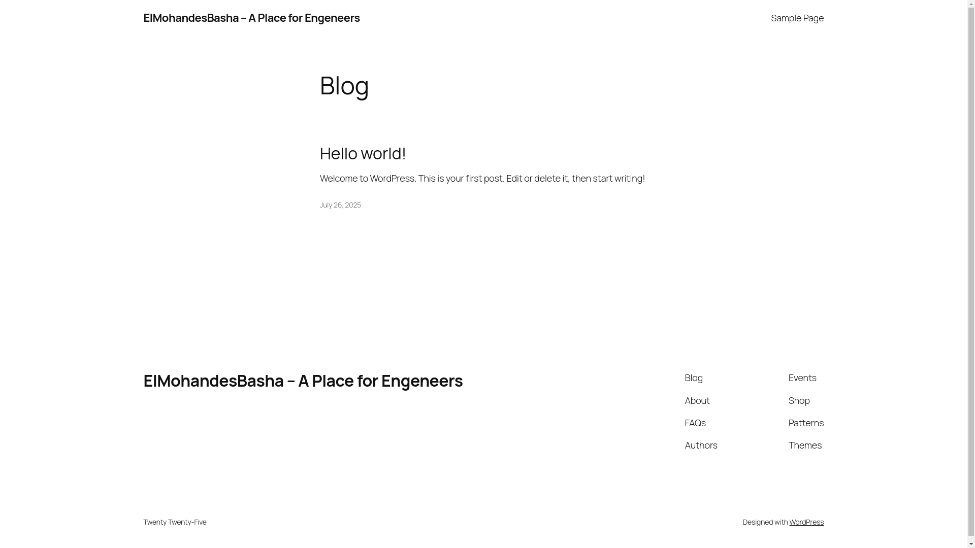 website screenshot of https://elmohandesbasha.com/