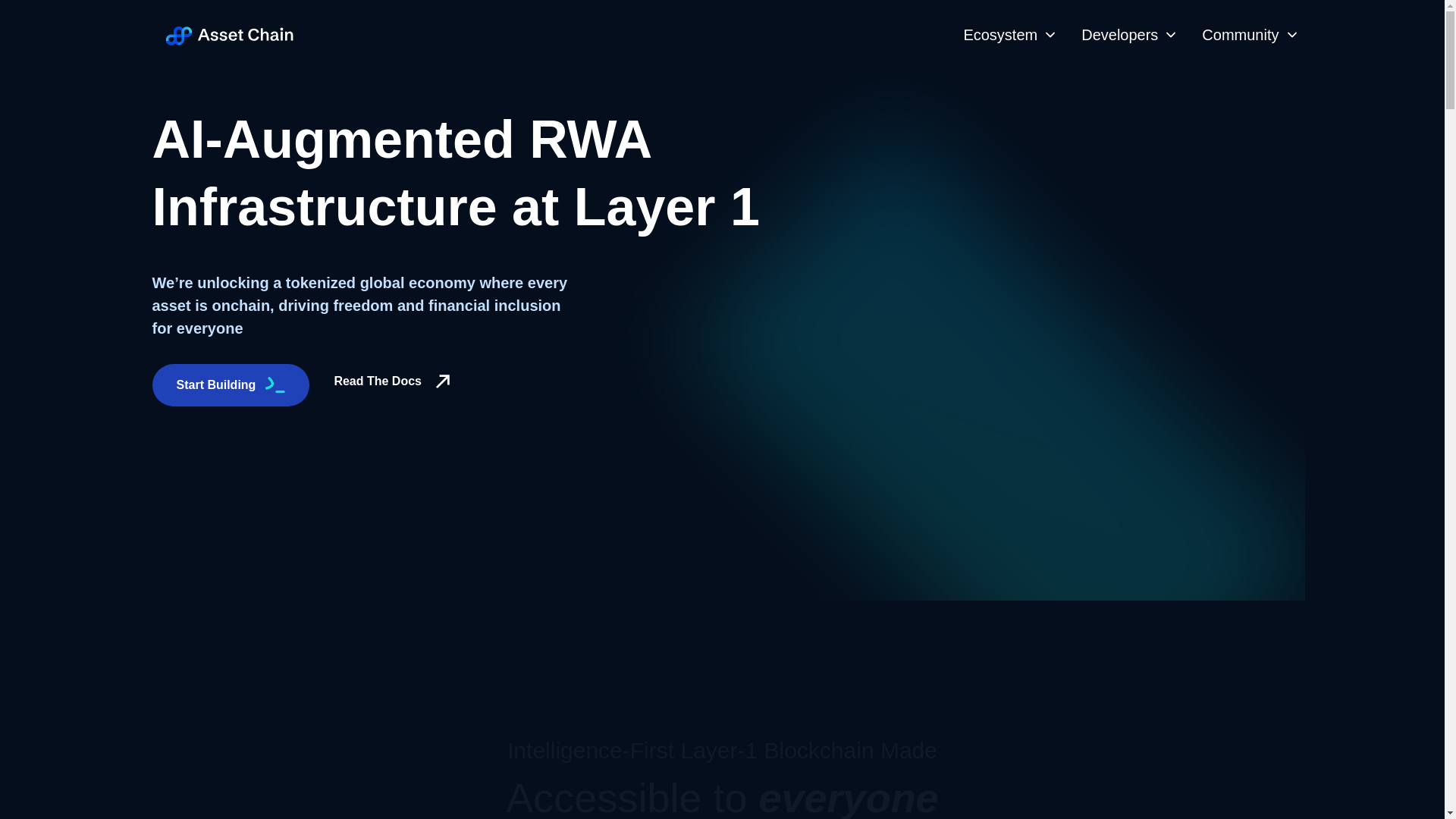 website screenshot of https://assetchain-website.pages.dev/