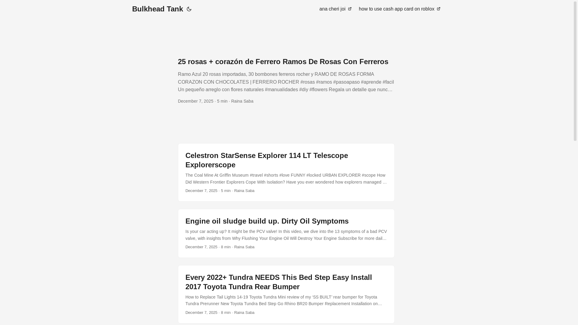 website screenshot of https://bulkheadtank.pages.dev/
