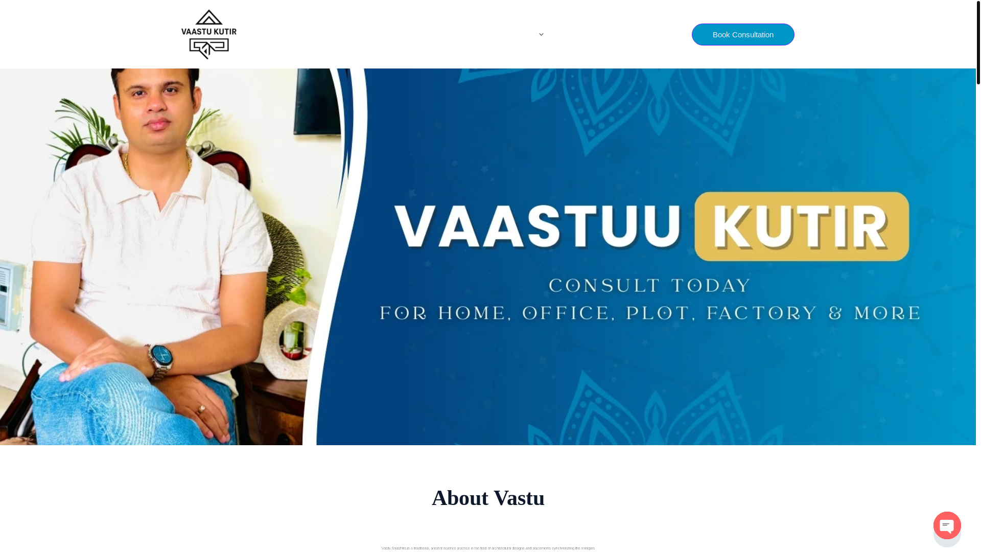 website screenshot of https://vaastuukutir.com/