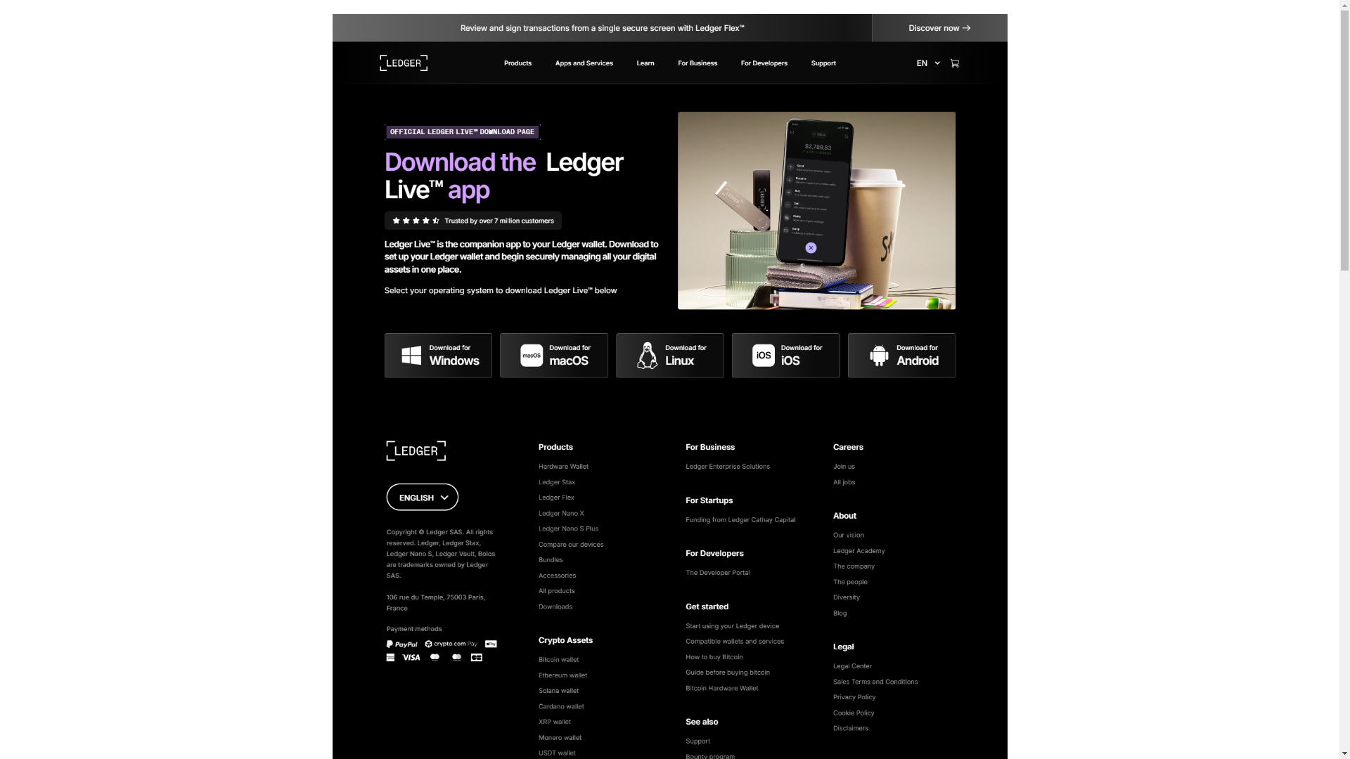 website screenshot of https://ledgeer-com-start-us.pages.dev/