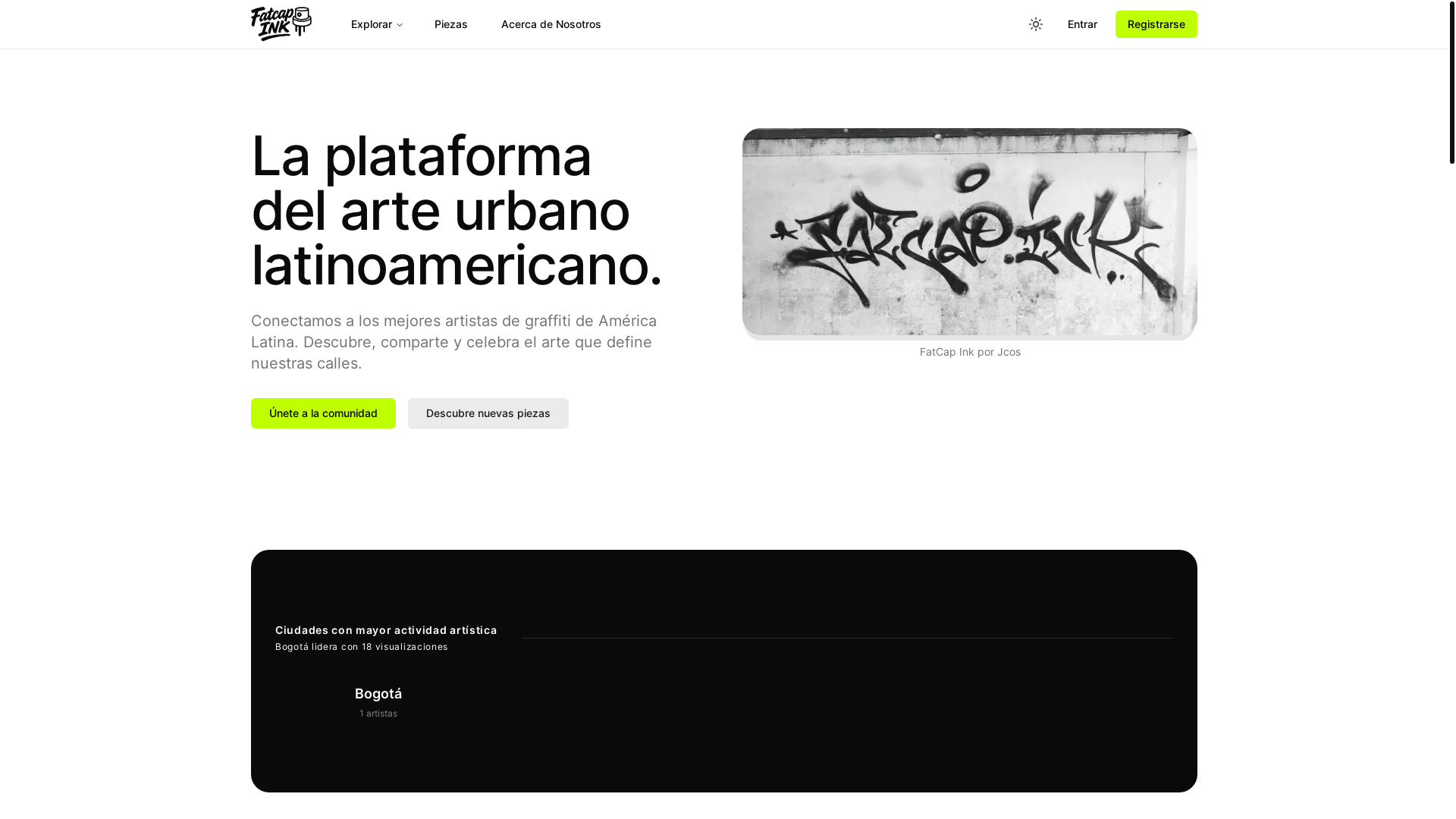 website screenshot of https://fatcap.ink/
