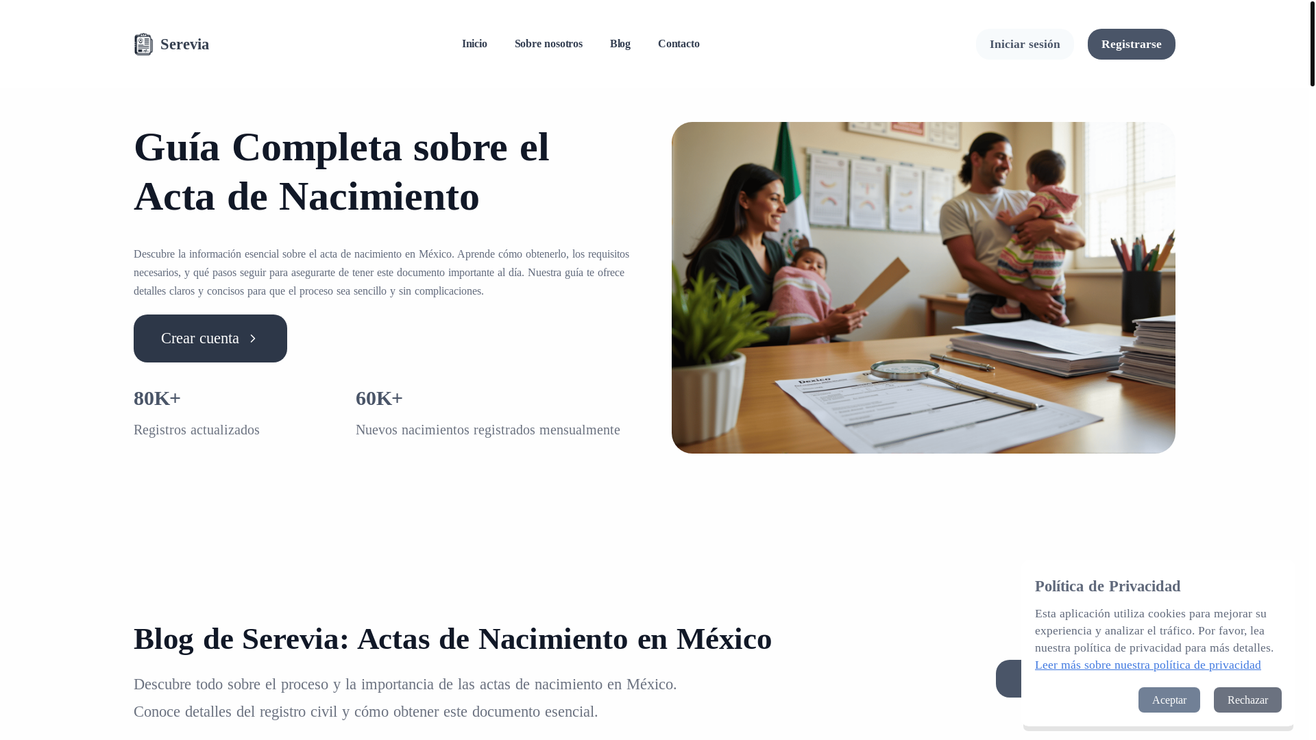 website screenshot of https://actanombre.com/