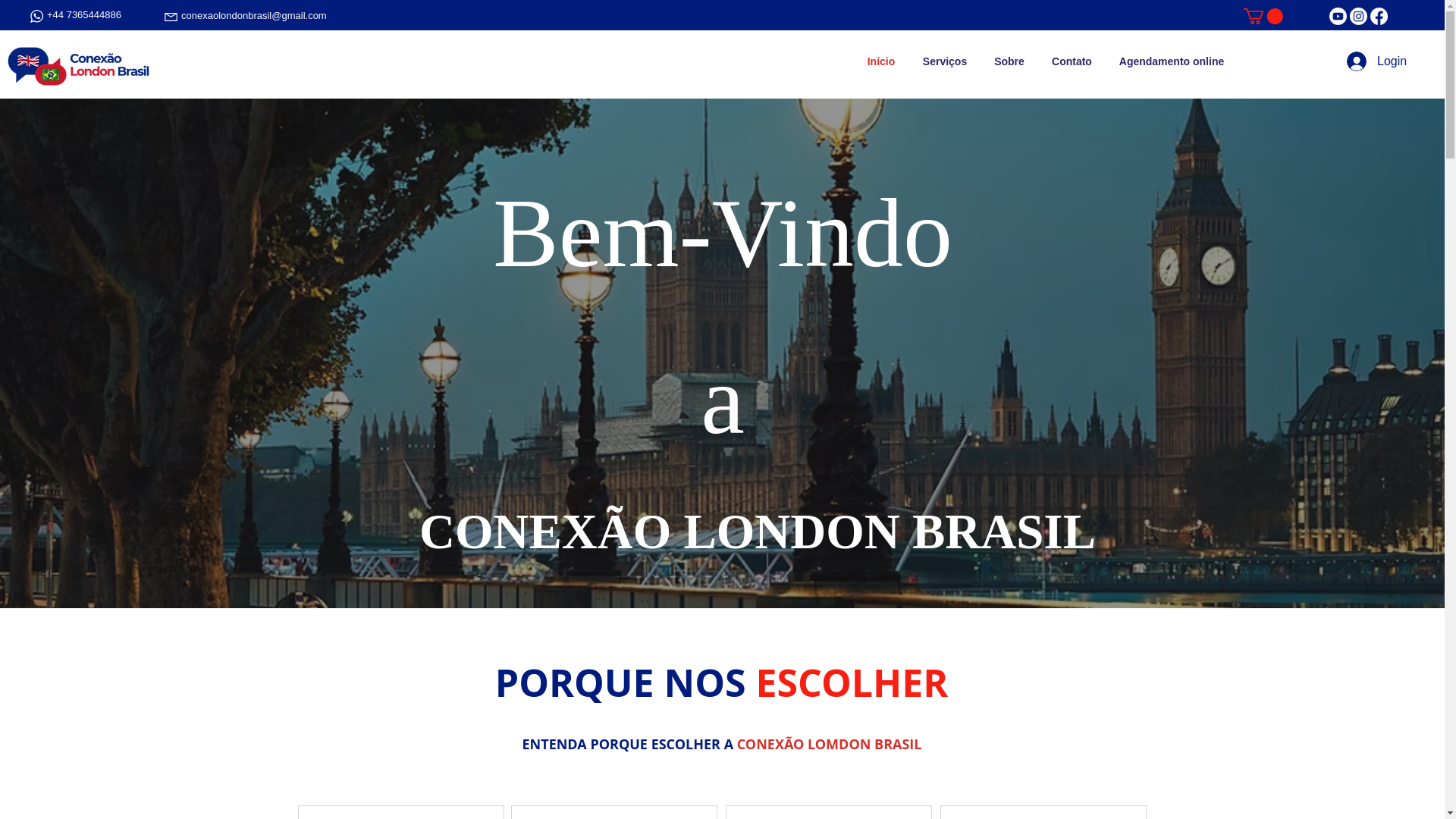 website screenshot of https://conexaolondonbrasil.com/