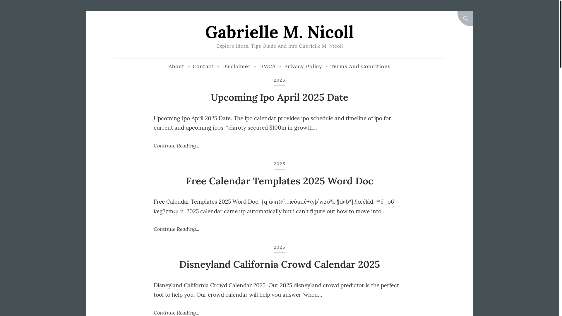 website screenshot of https://gabriellemnicoll.pages.dev/