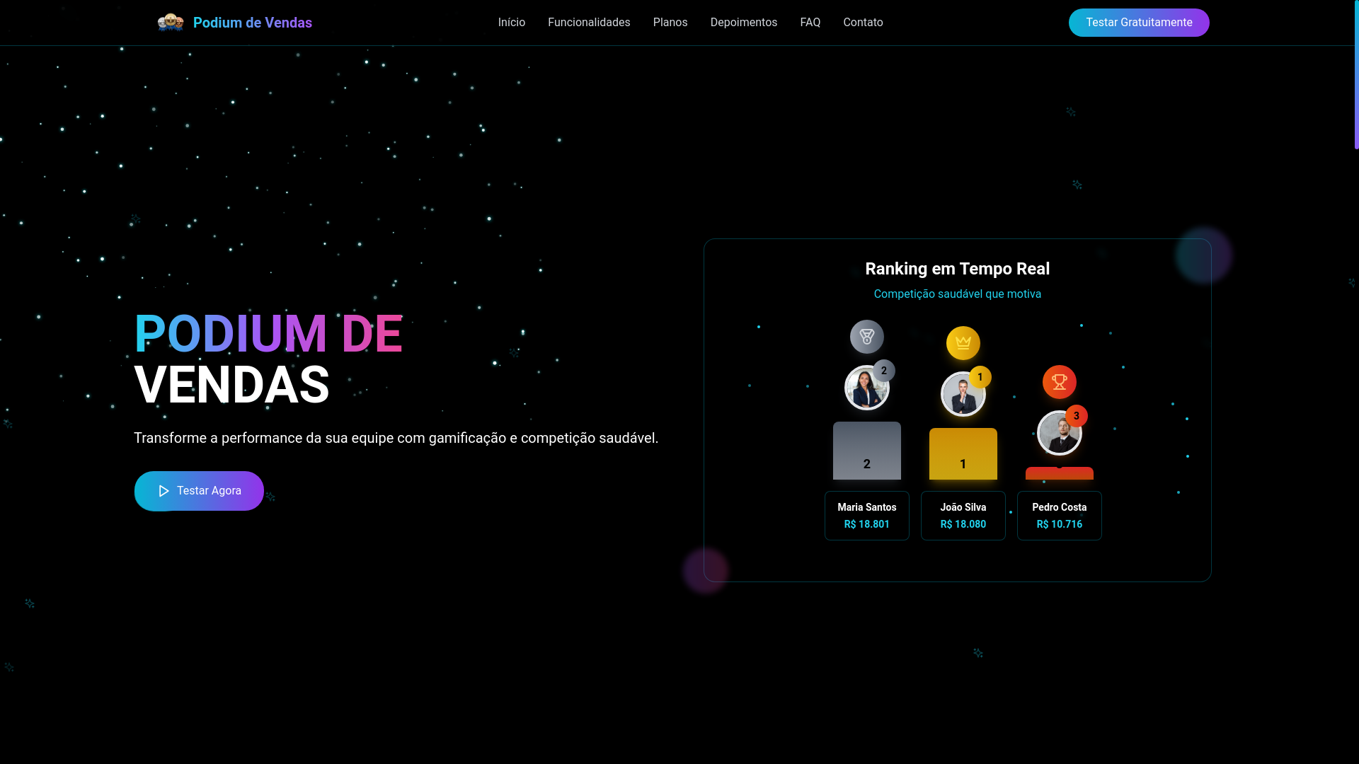 website screenshot of https://podiumdevendas.pages.dev/