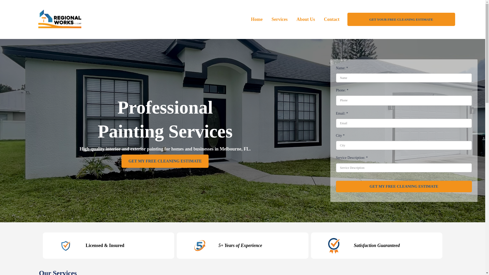 website screenshot of https://regionalworkscorp.com/