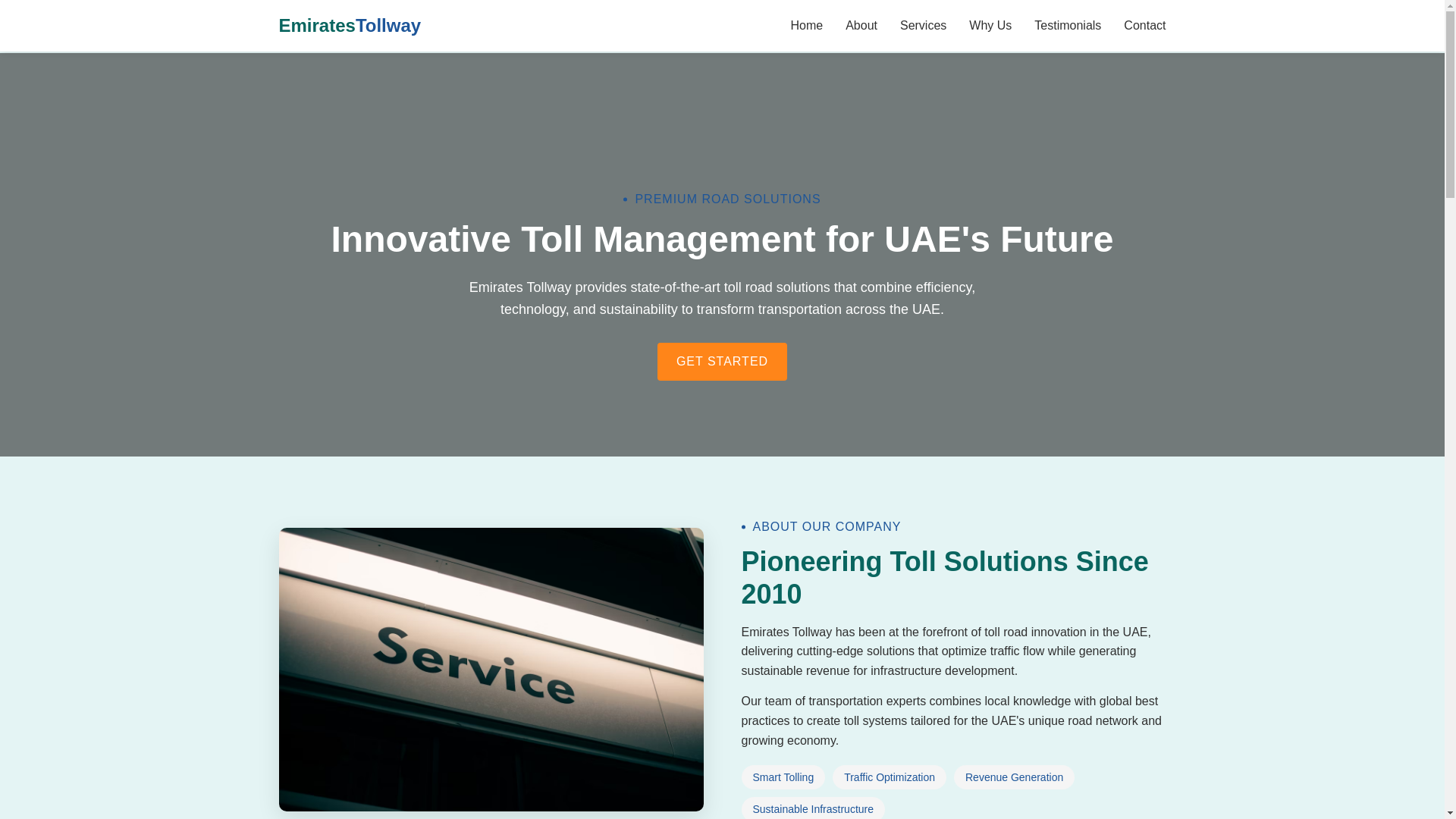 website screenshot of https://emiratesroads.pro/