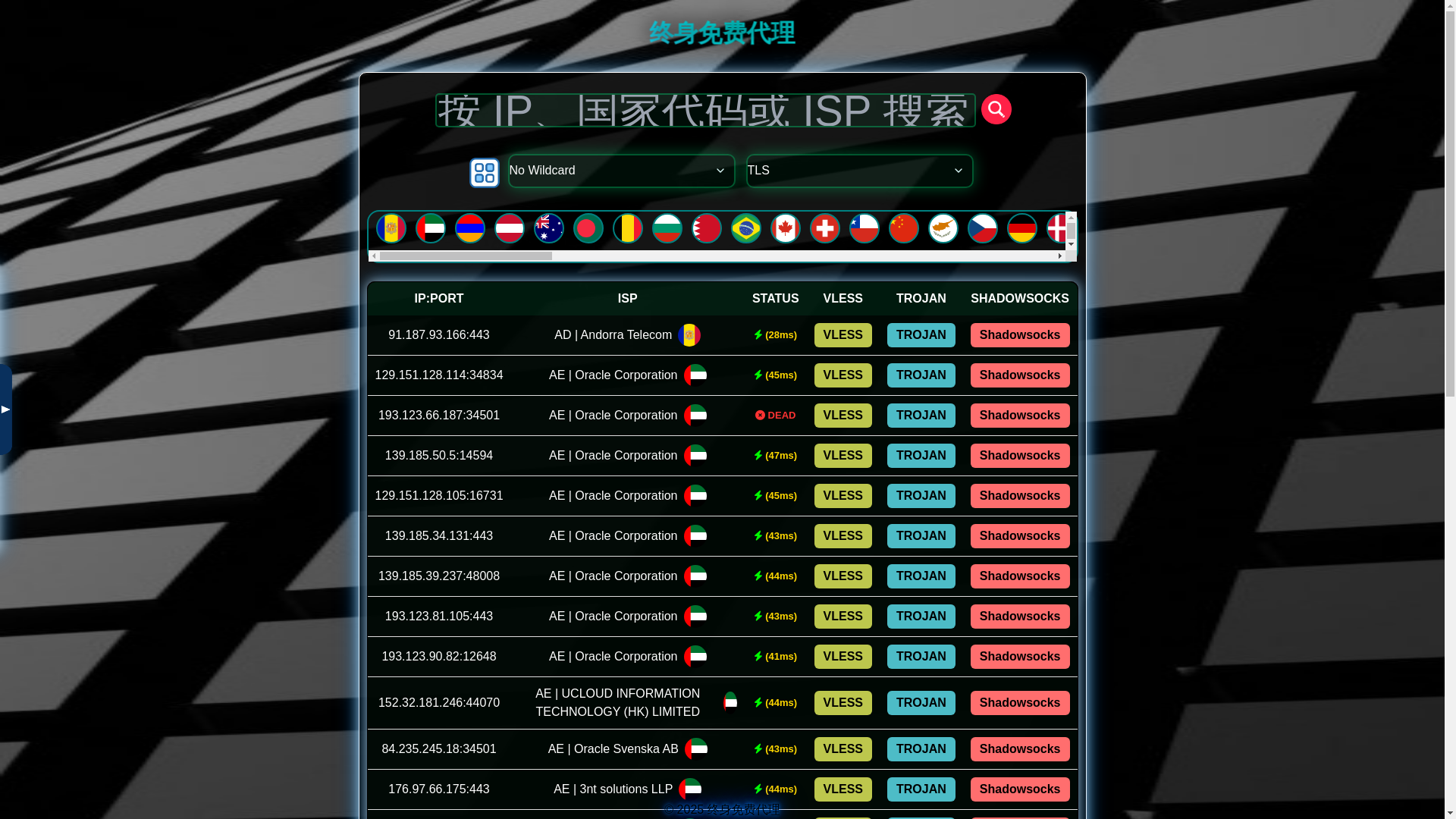 website screenshot of https://cloudflare-workers-pages-vpn.pages.dev/
