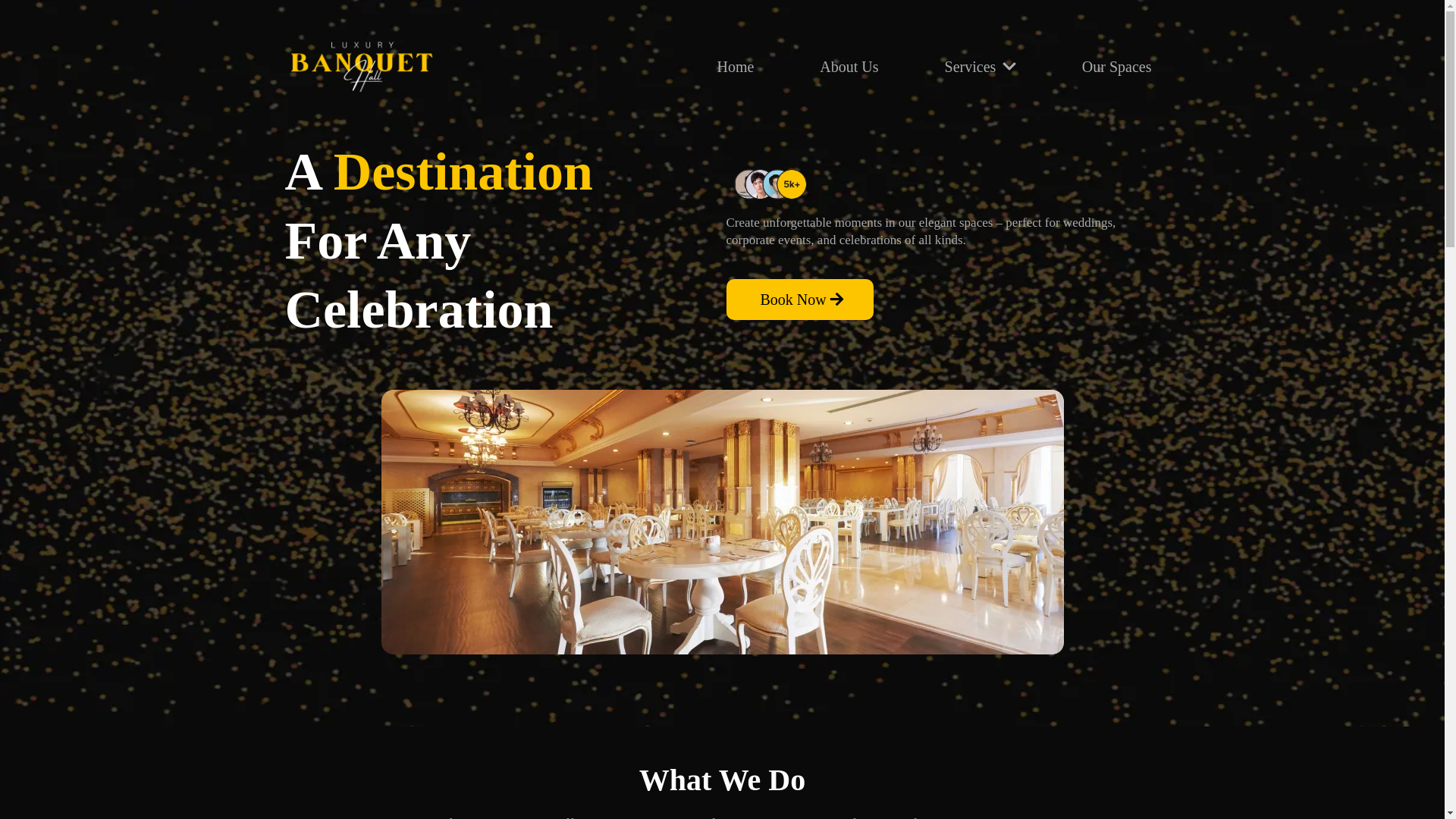 website screenshot of https://abcweddingvenue.com/