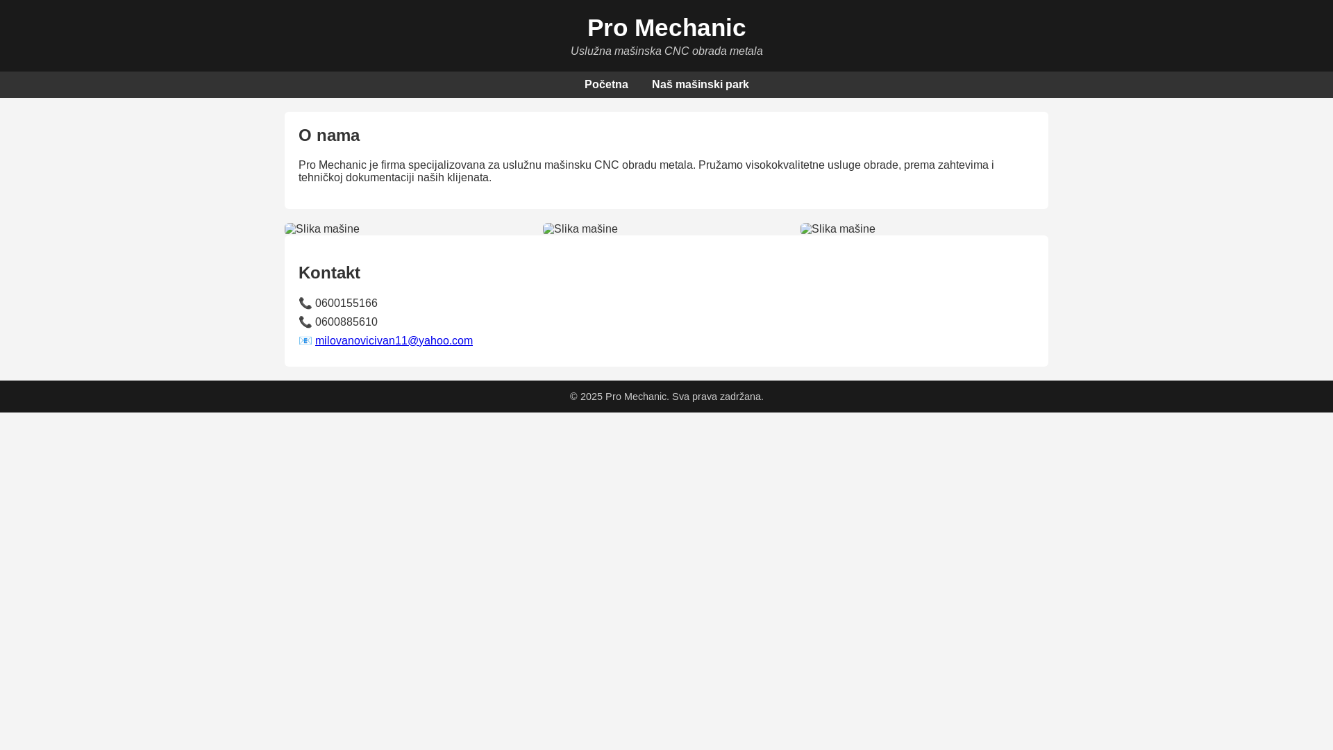 website screenshot of https://promechanic.org/