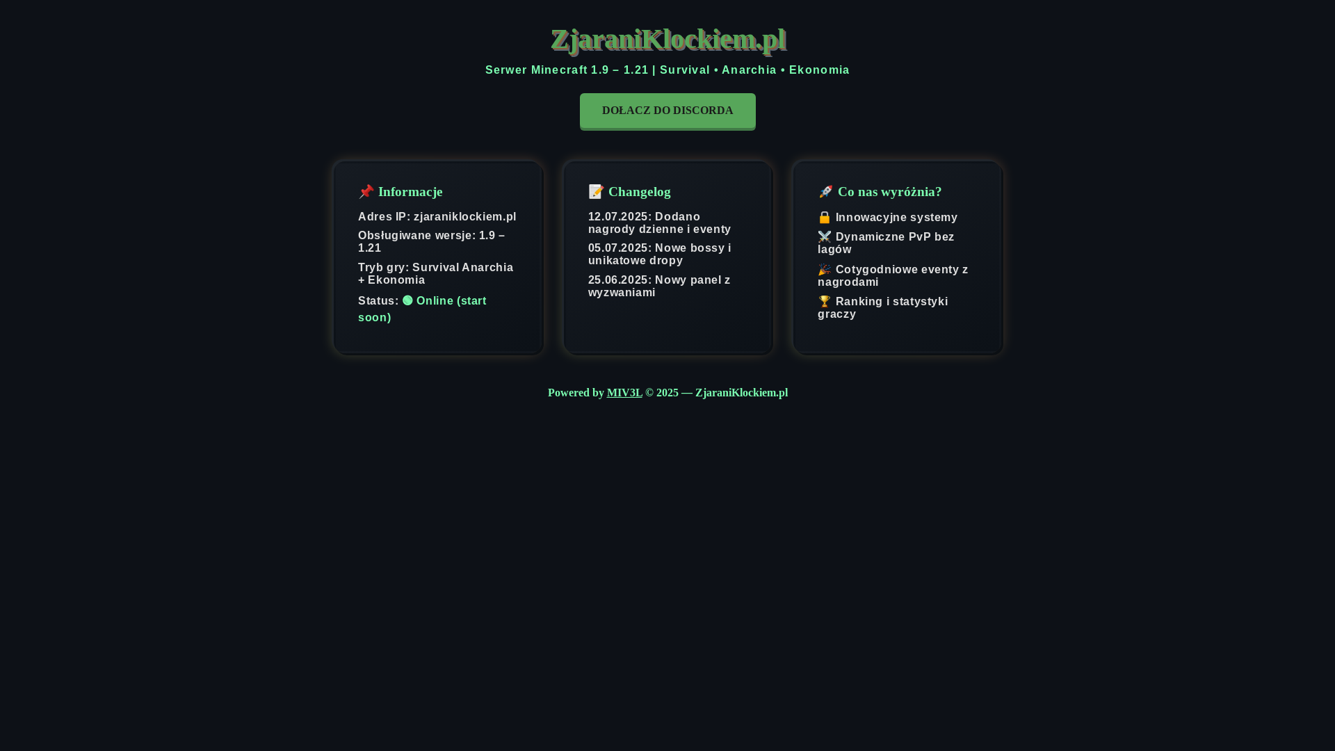 website screenshot of https://zjaraniklockiem.pl/