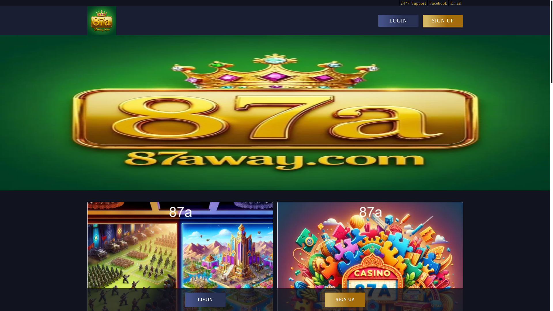 website screenshot of https://87away.com/