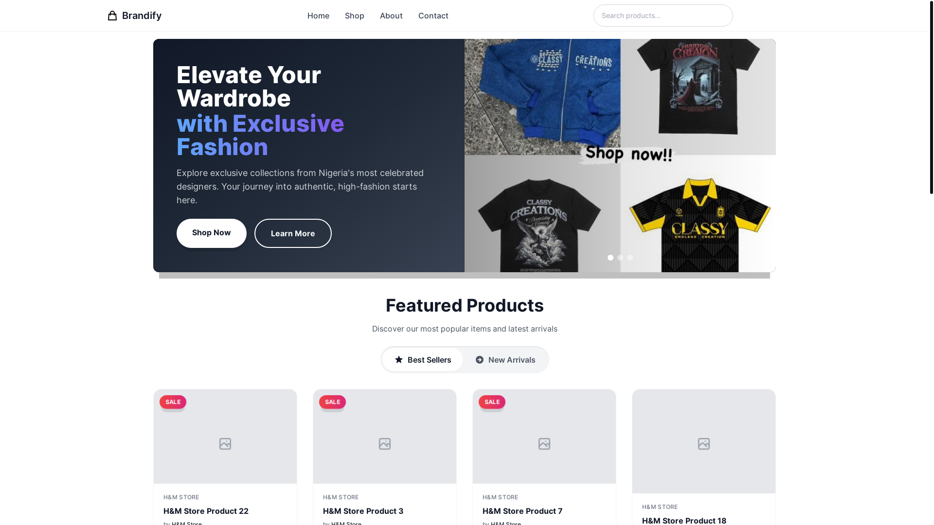 website screenshot of https://brandifyng.com/