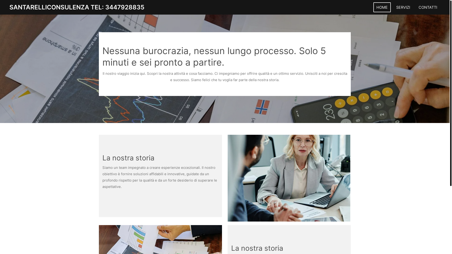 website screenshot of https://santarelliconsulenza.it/