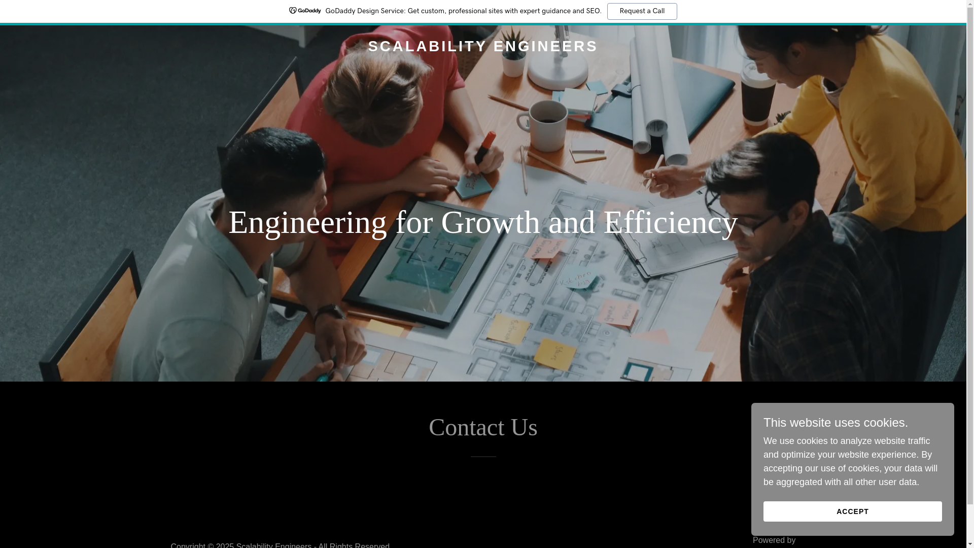 website screenshot of https://scalabilityengineers.in/