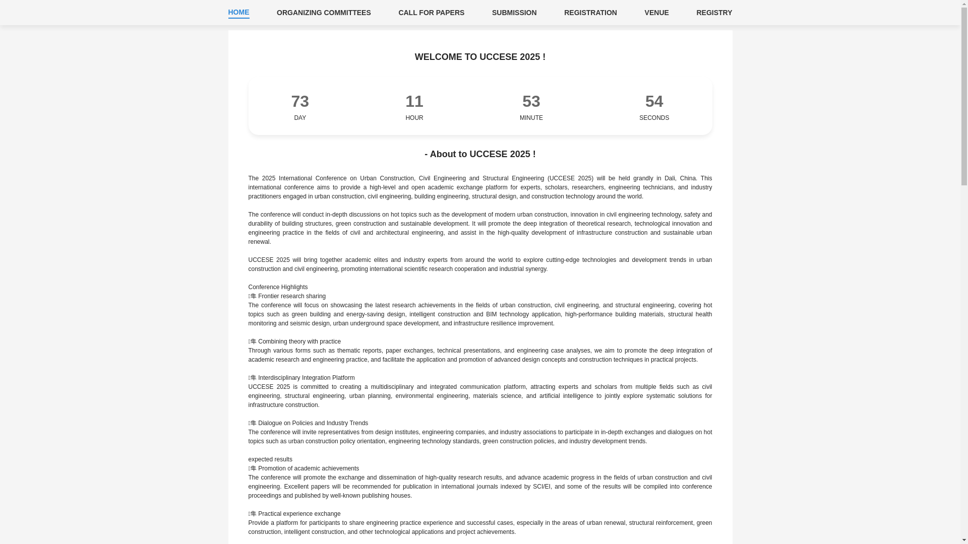 website screenshot of https://uccese.com/