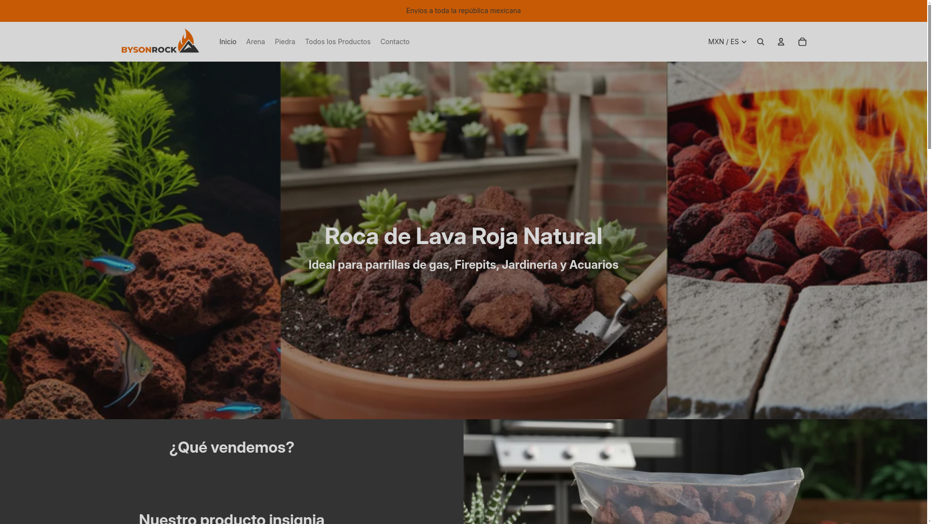 website screenshot of https://bysonrock.com/