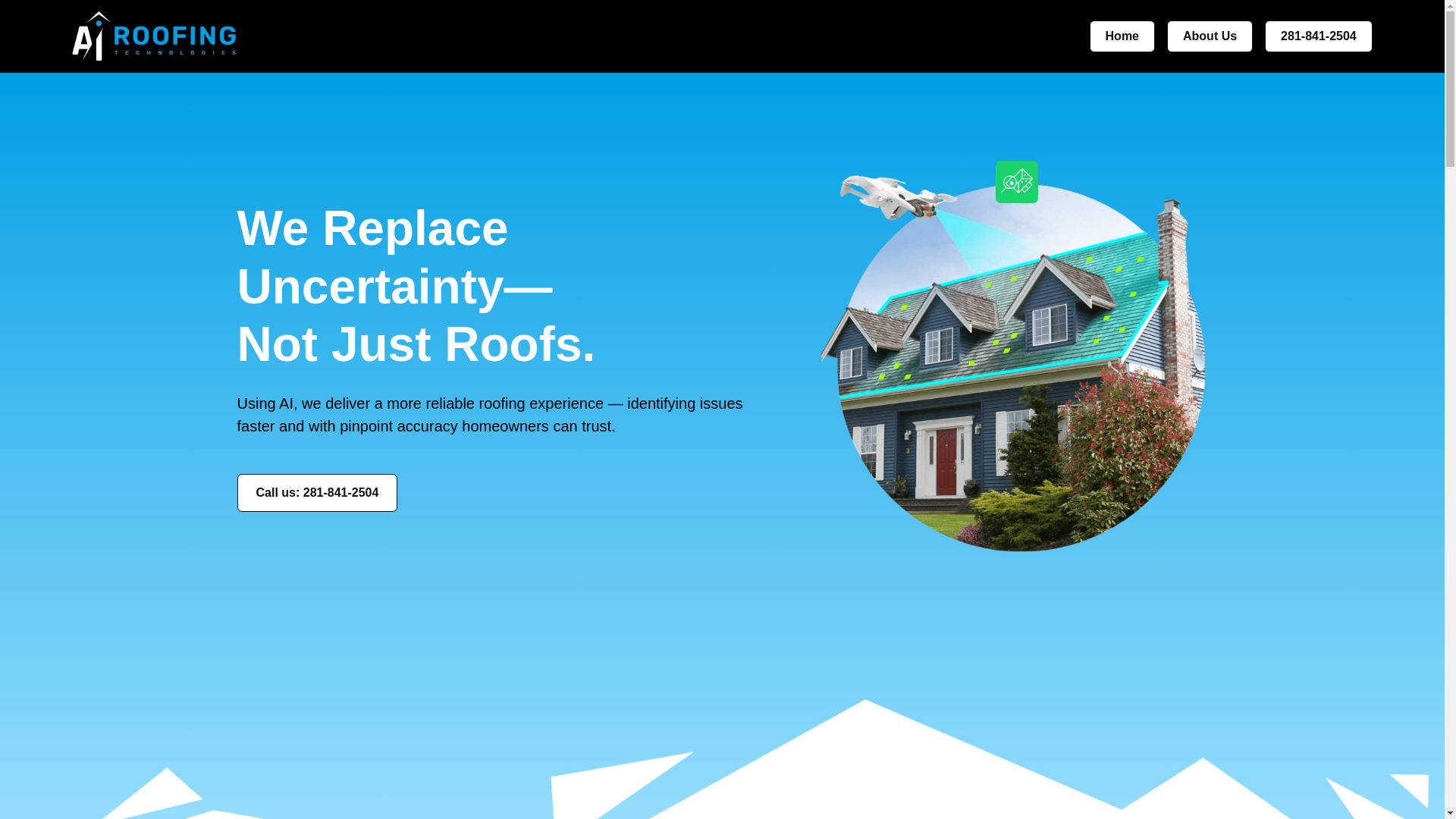 website screenshot of https://airoofingteam.com/