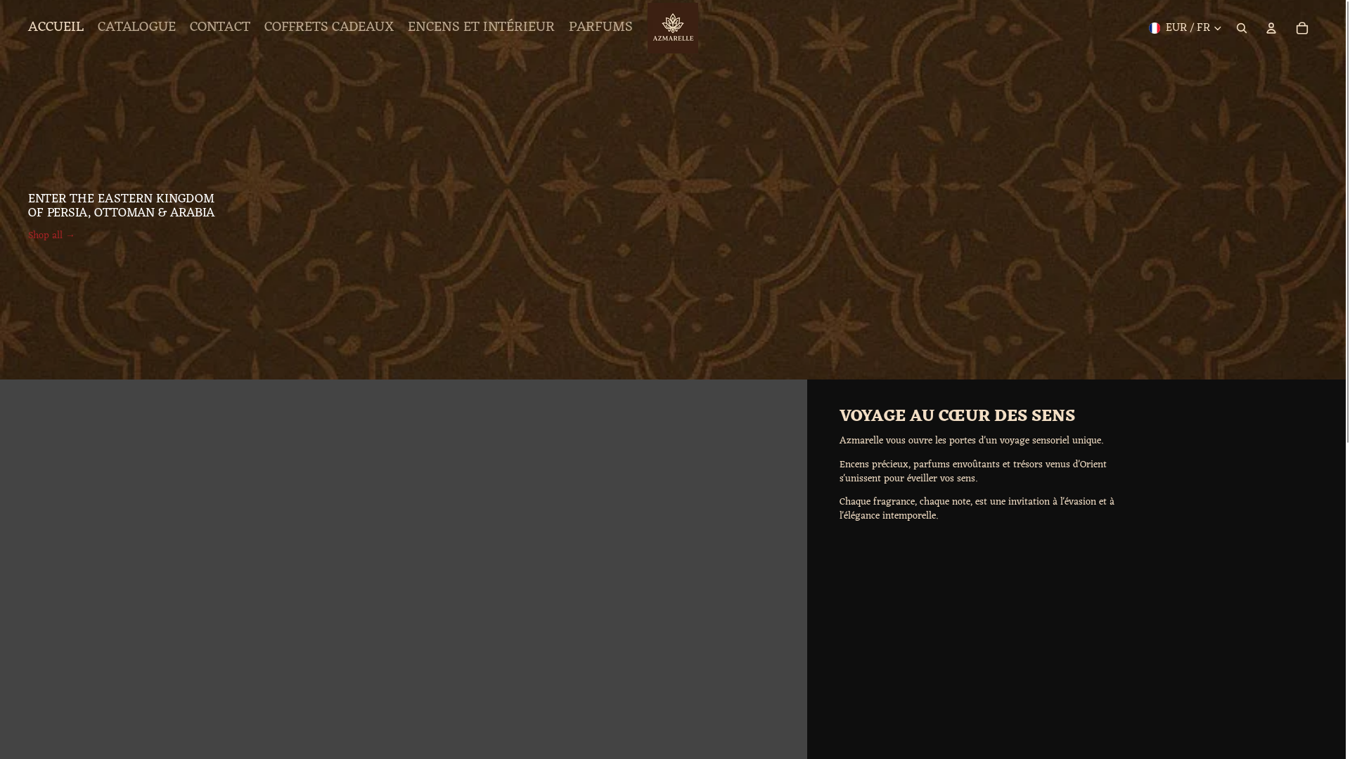 website screenshot of https://azmarelle.com/