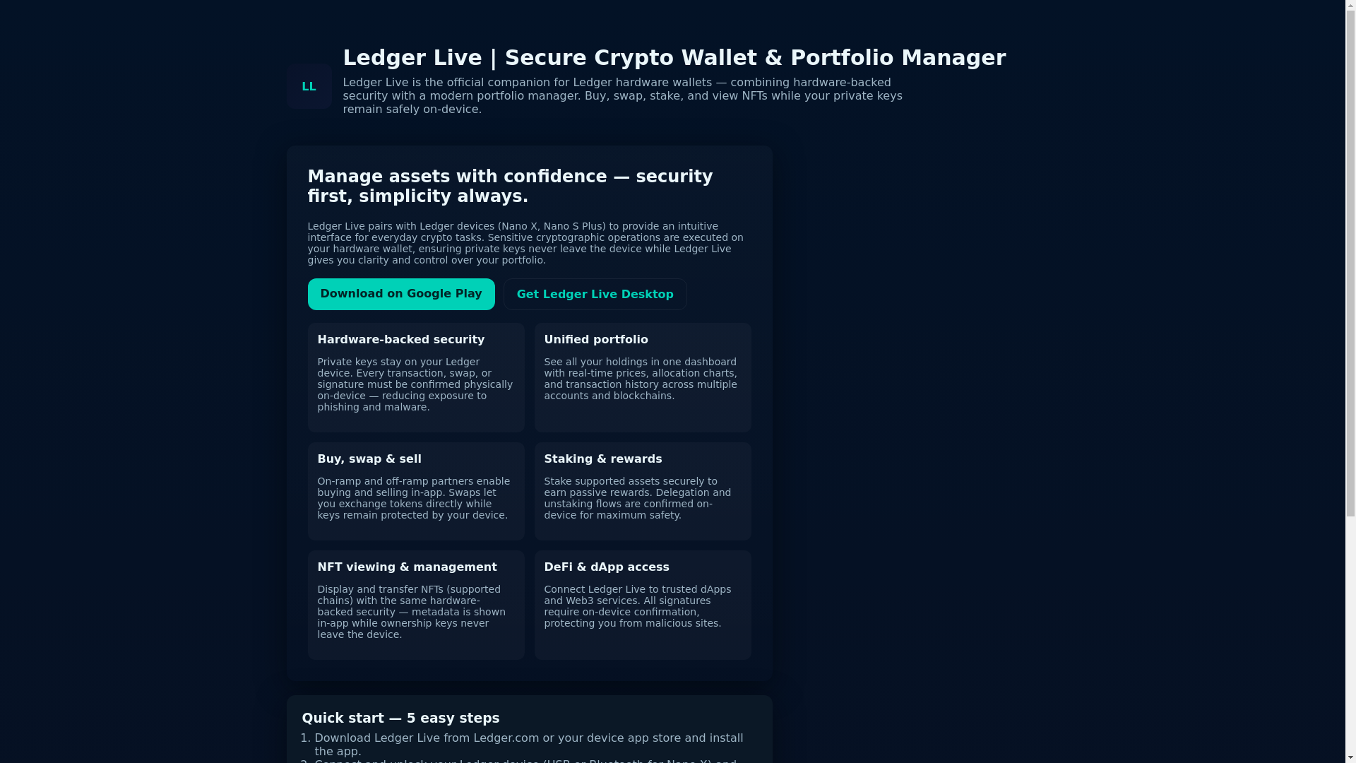 website screenshot of https://ledger-live-wallet-faq.pages.dev/