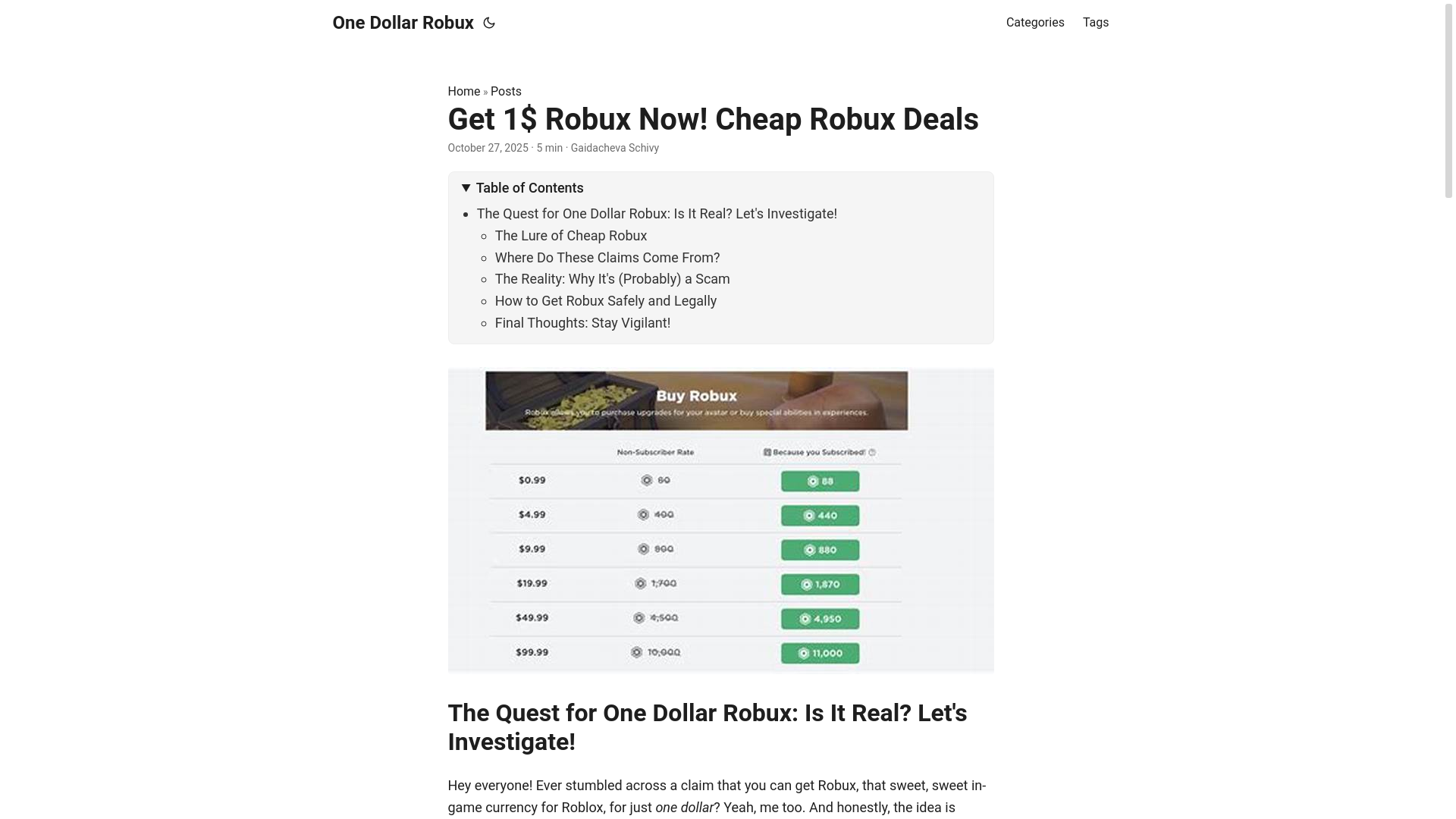 website screenshot of https://one-dollar-robux.pages.dev/