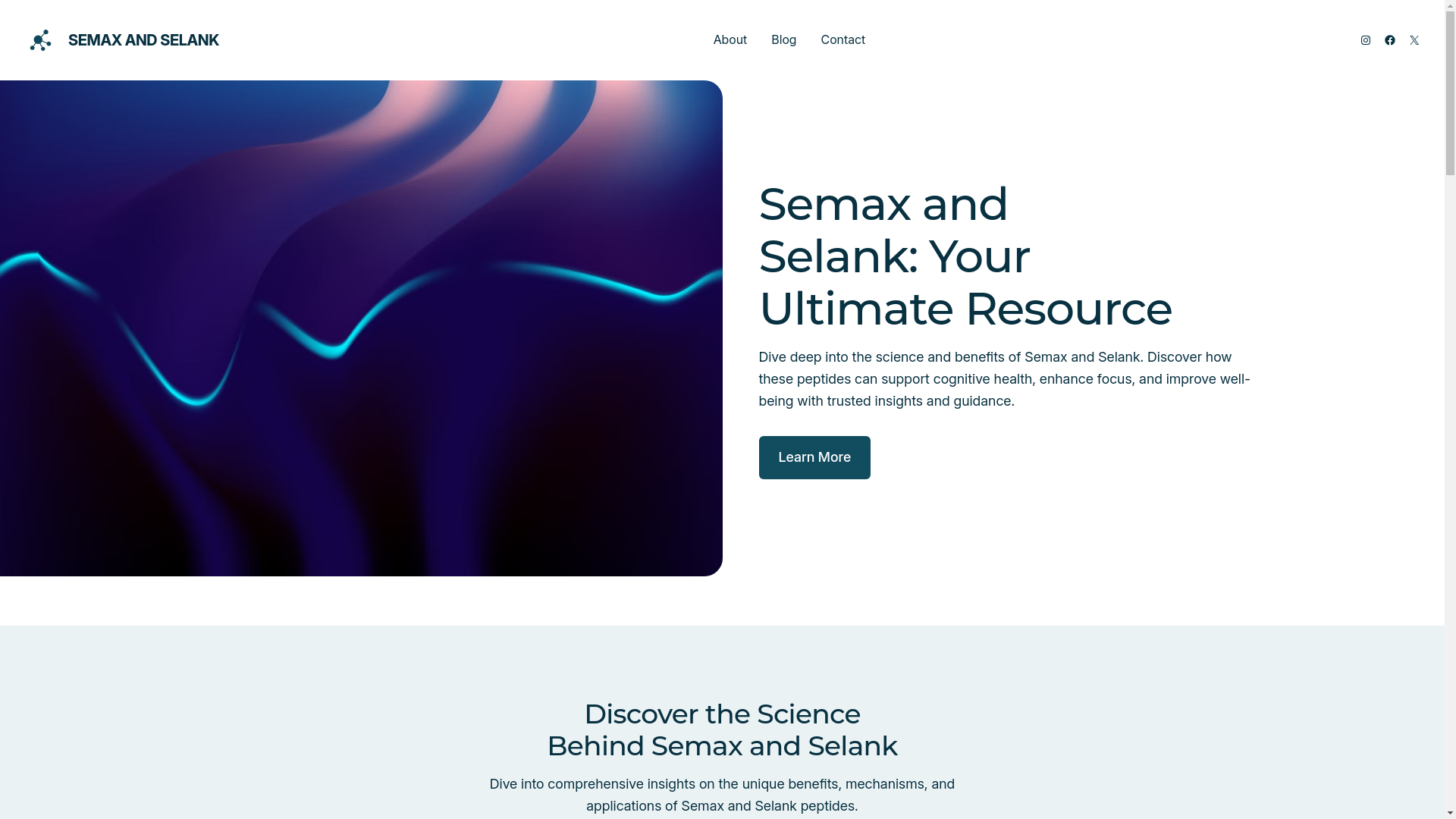 website screenshot of https://semaxandselank.com/