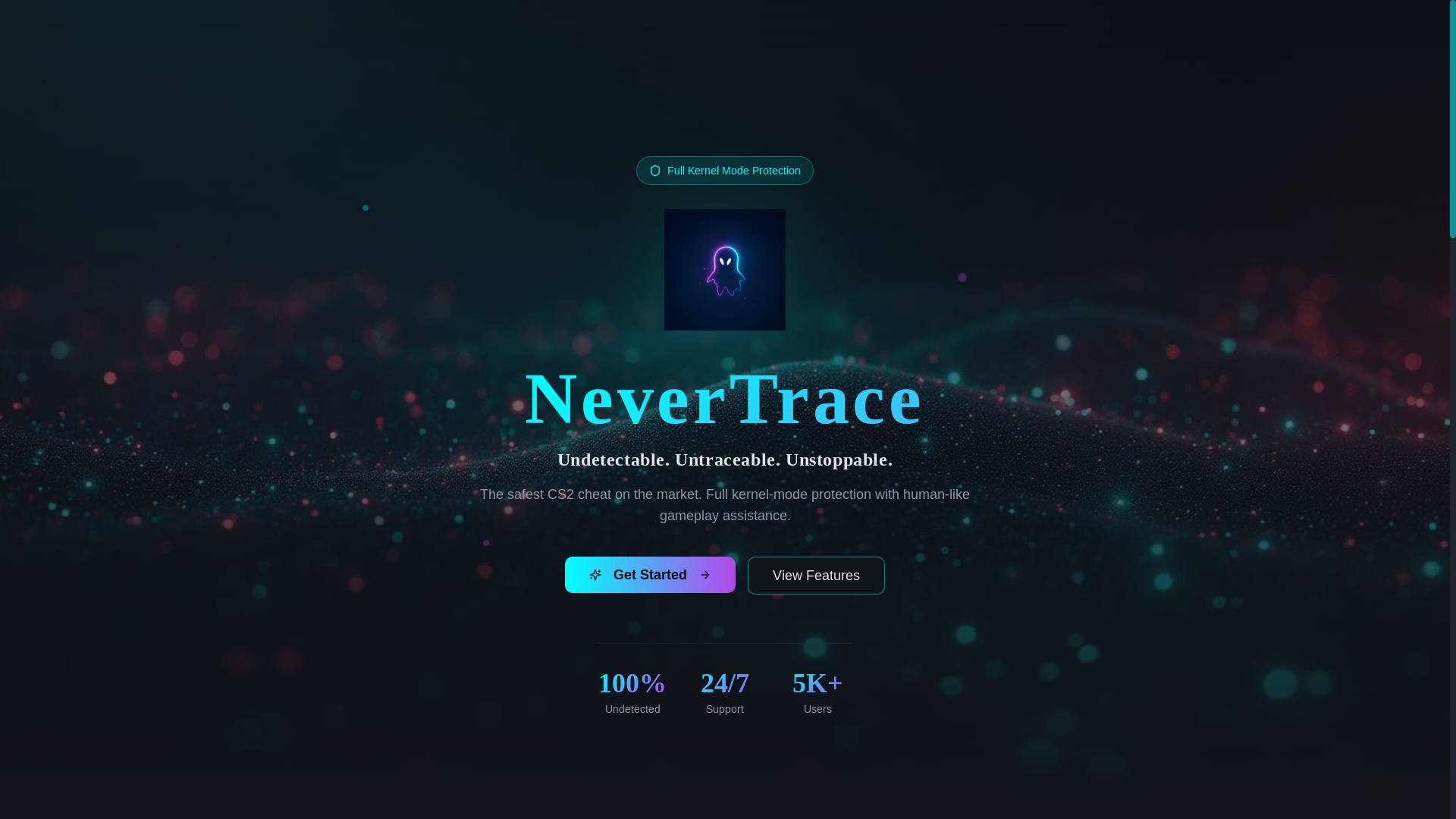 website screenshot of https://nevertrace.pages.dev/