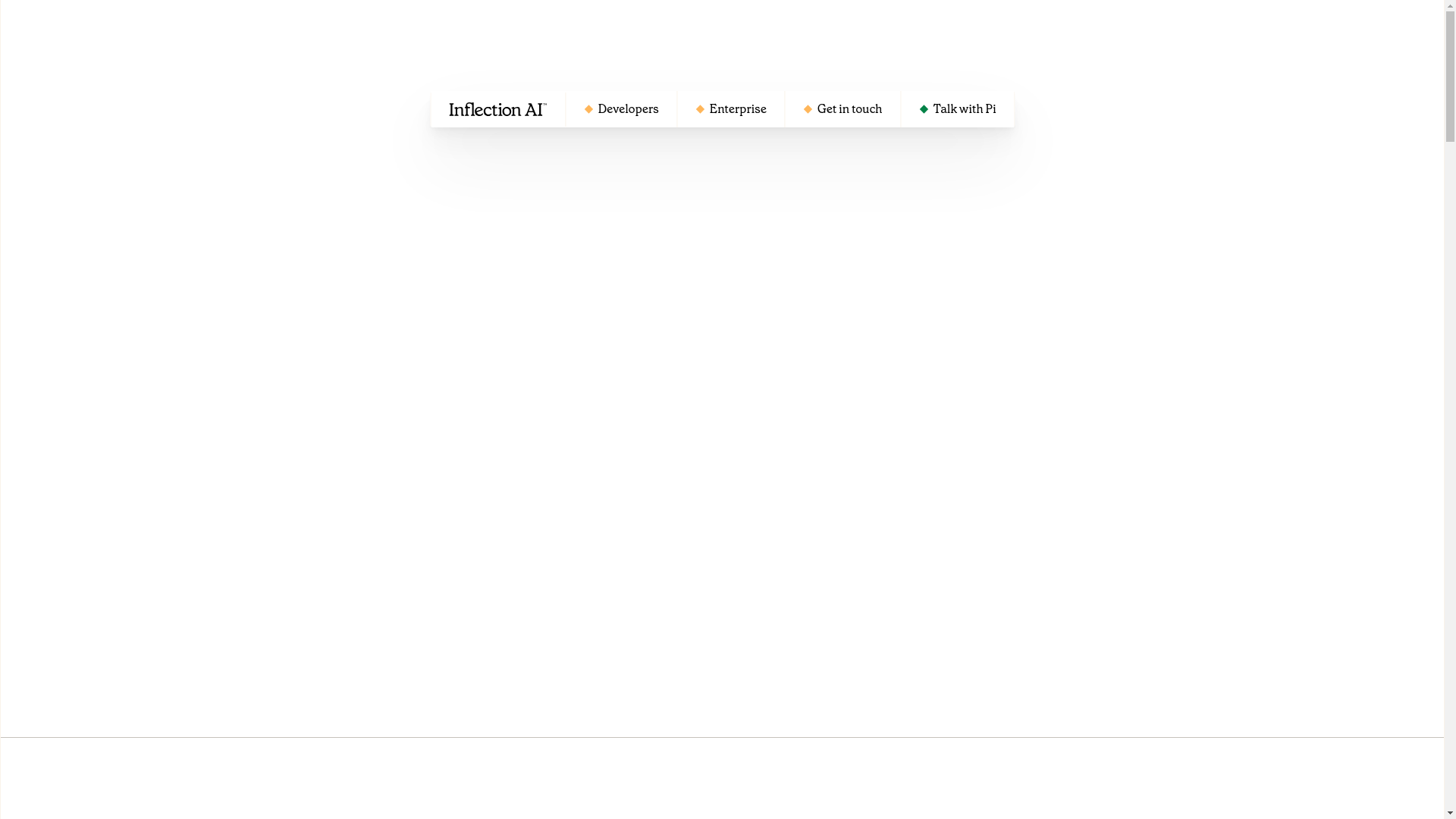 website screenshot of https://inflection.ai/