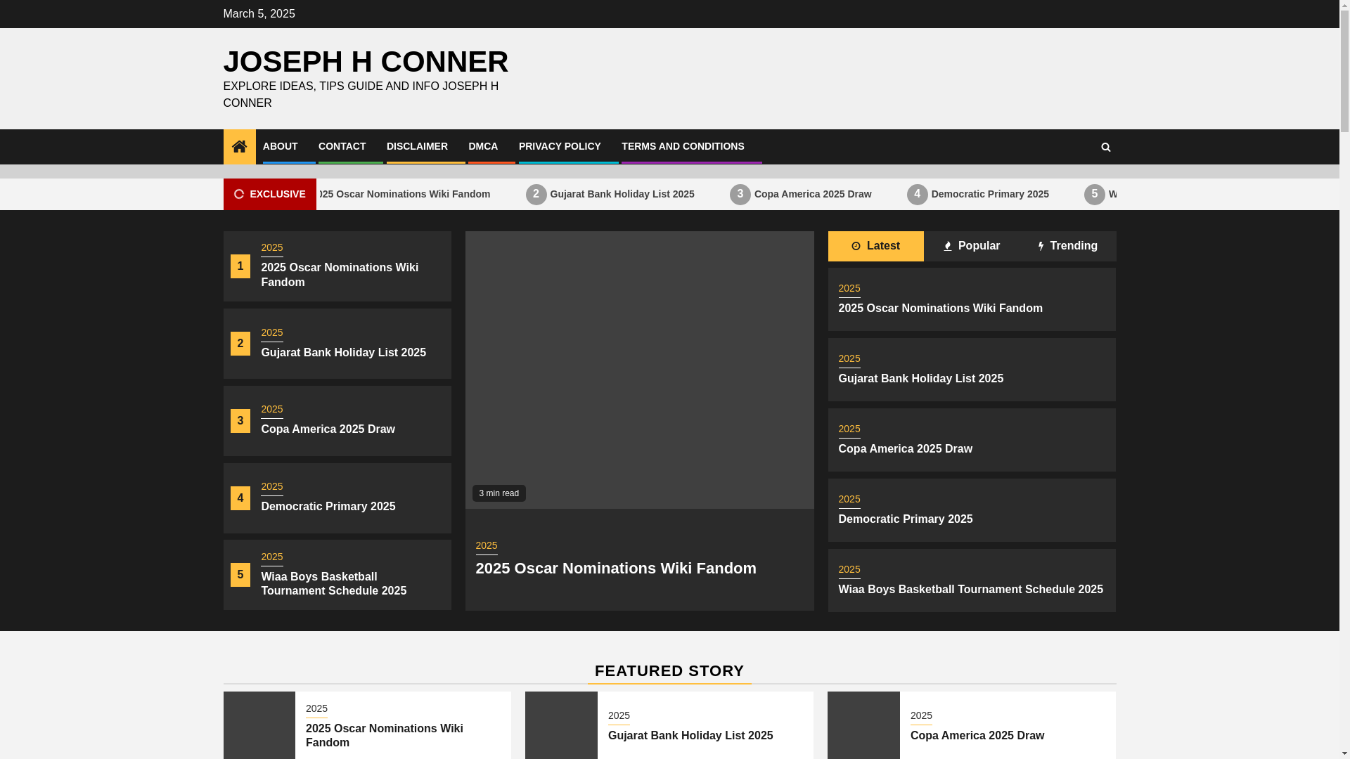 website screenshot of https://josephhconnerj.pages.dev/
