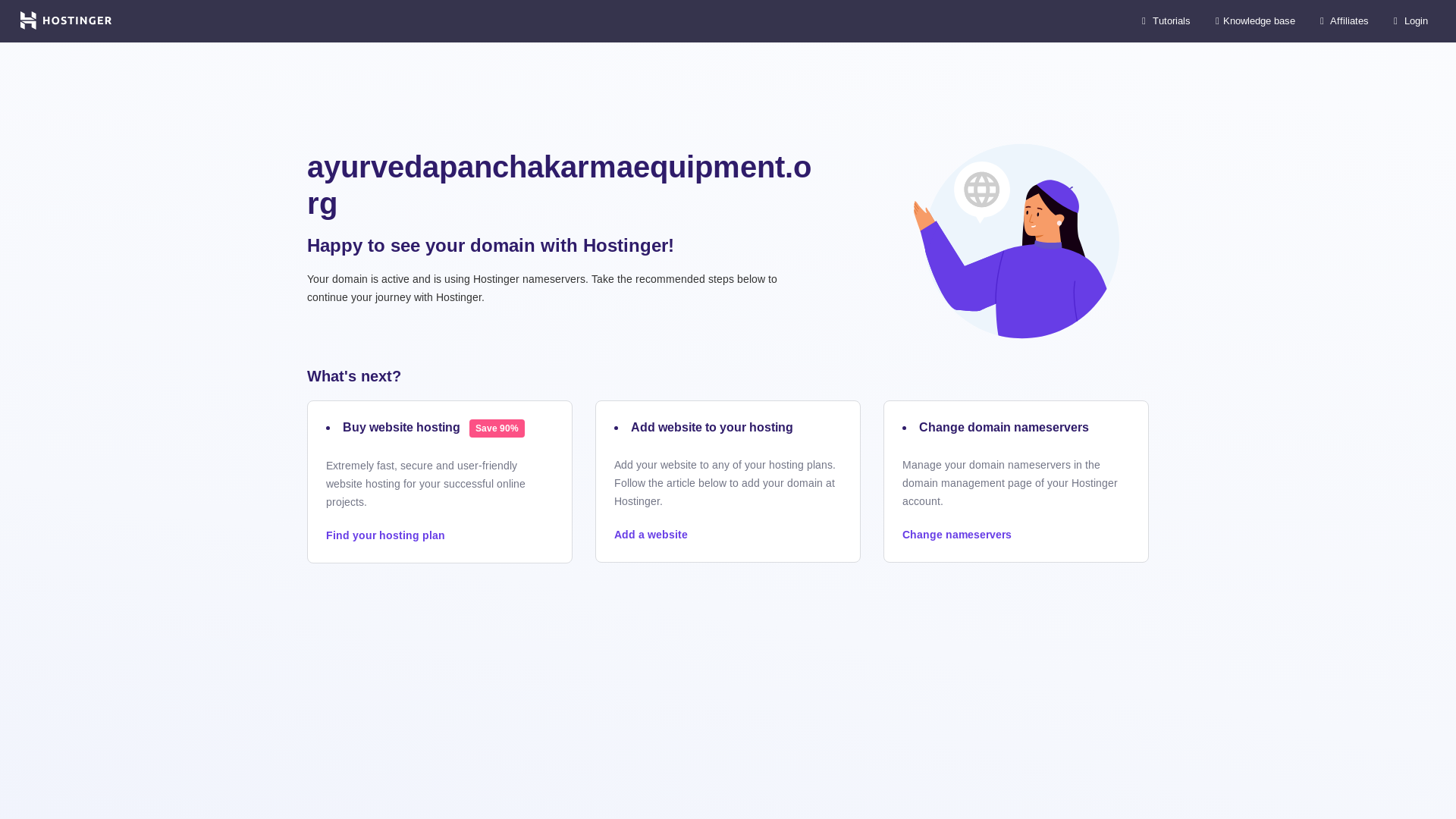 website screenshot of https://ayurvedapanchakarmaequipment.org/
