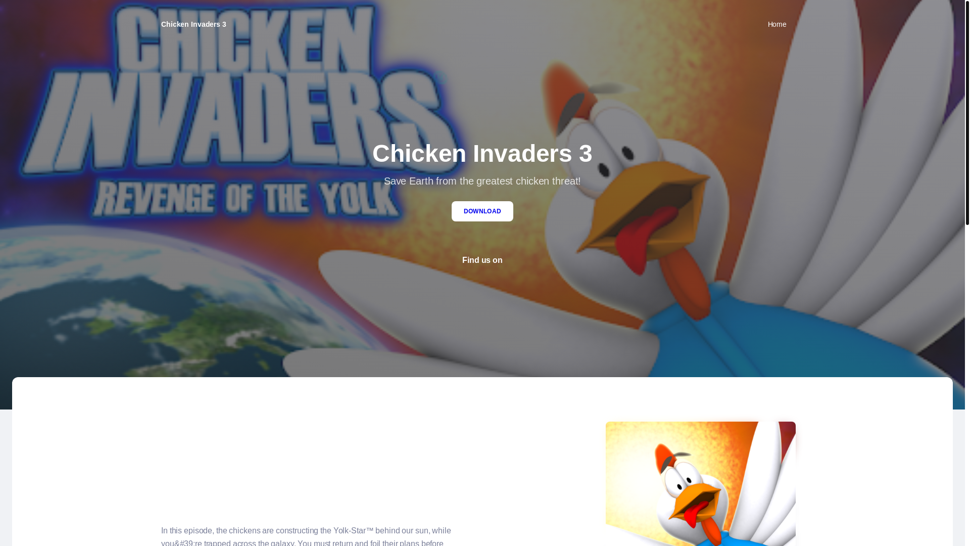 website screenshot of https://chickchicken.rest/